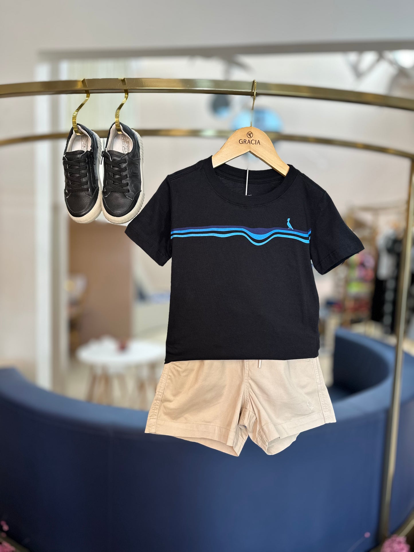 Shorts Infantil Estonado Cinza - Reserva Mini