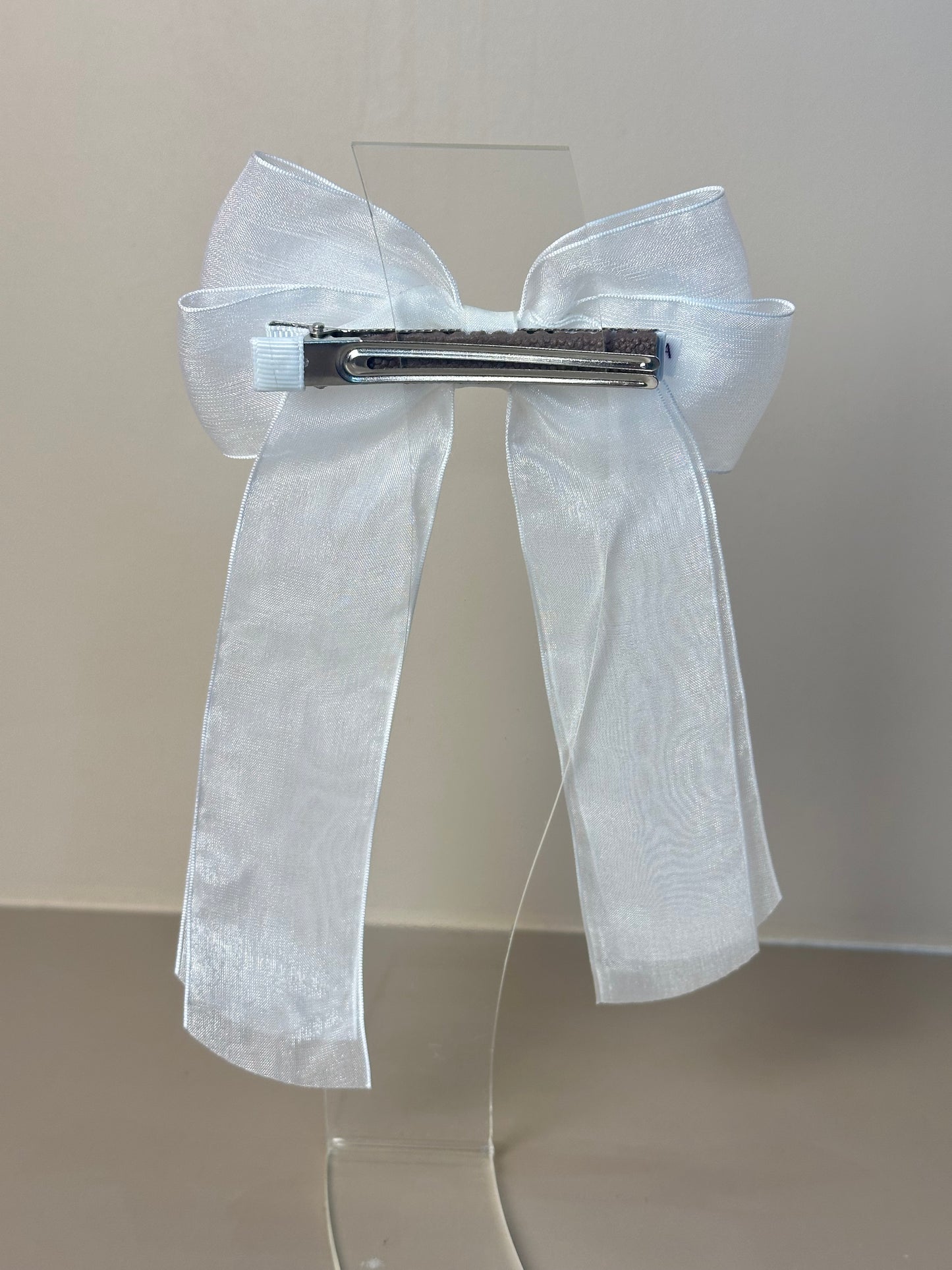 Laço Infantil Special Alongado All Organza Off White - Gracia