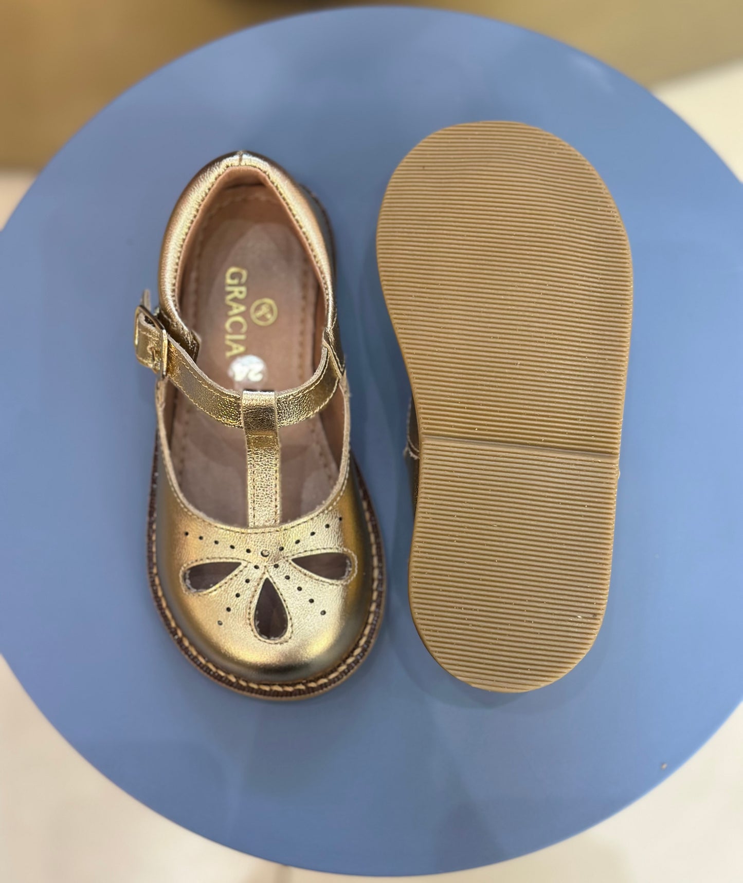 Sapato Infantil Antônia Dourado - Gracia