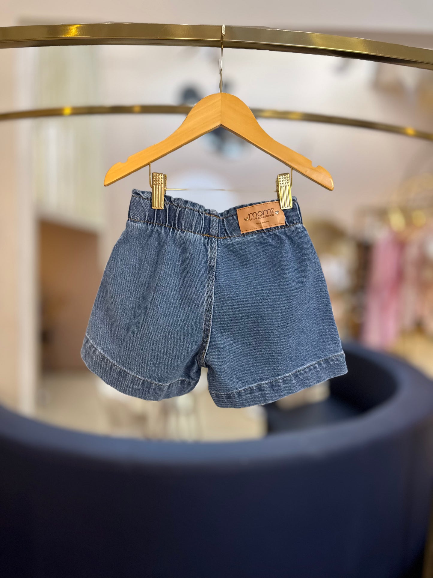 Shorts Jeans Infantil Hello Kitty - Momi