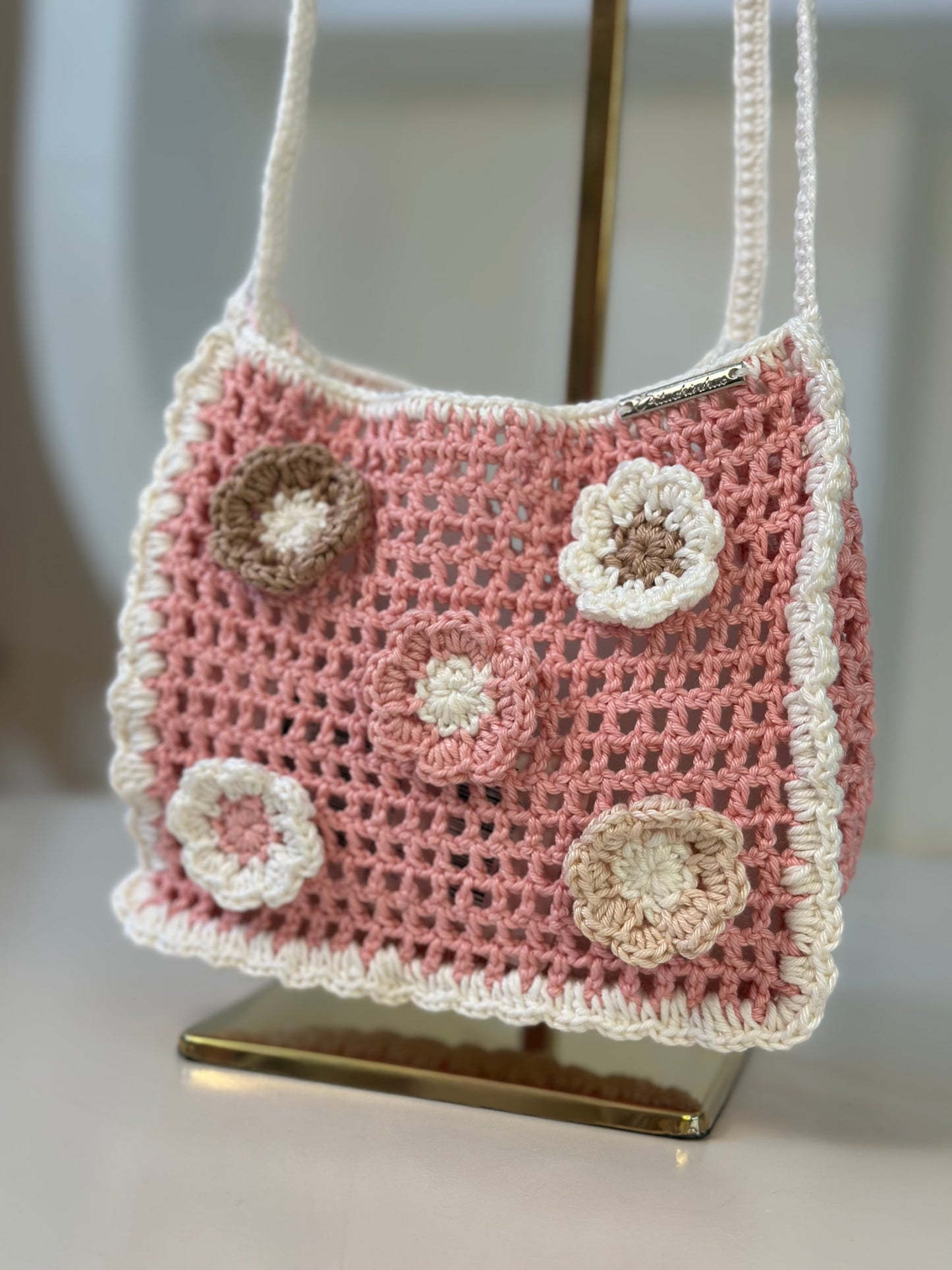 Bolsa Infantil Crochê Florzinhas Dolce - Pituchinhus