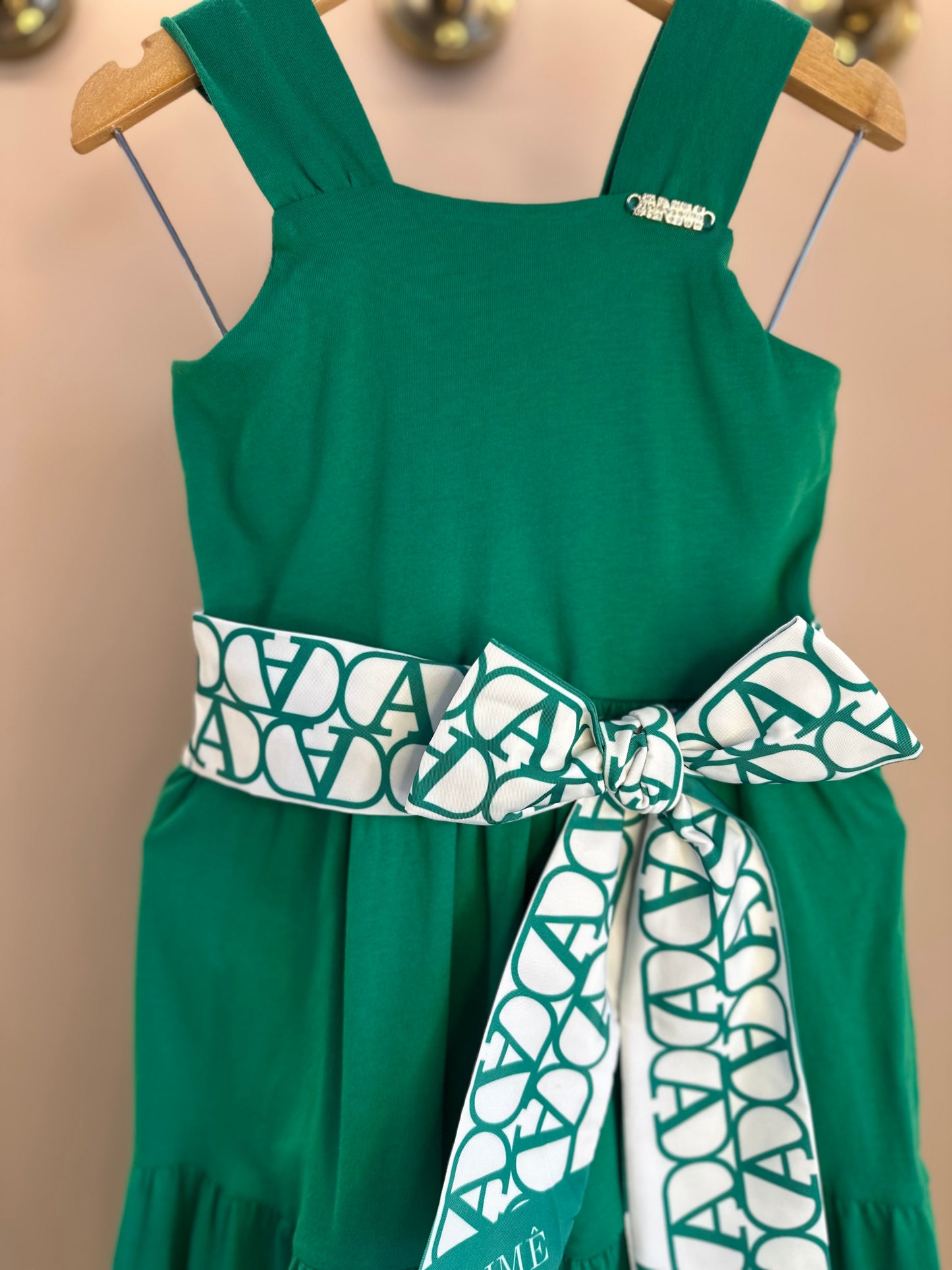 Vestido Infantil Malha com Amarração Laço - Animê