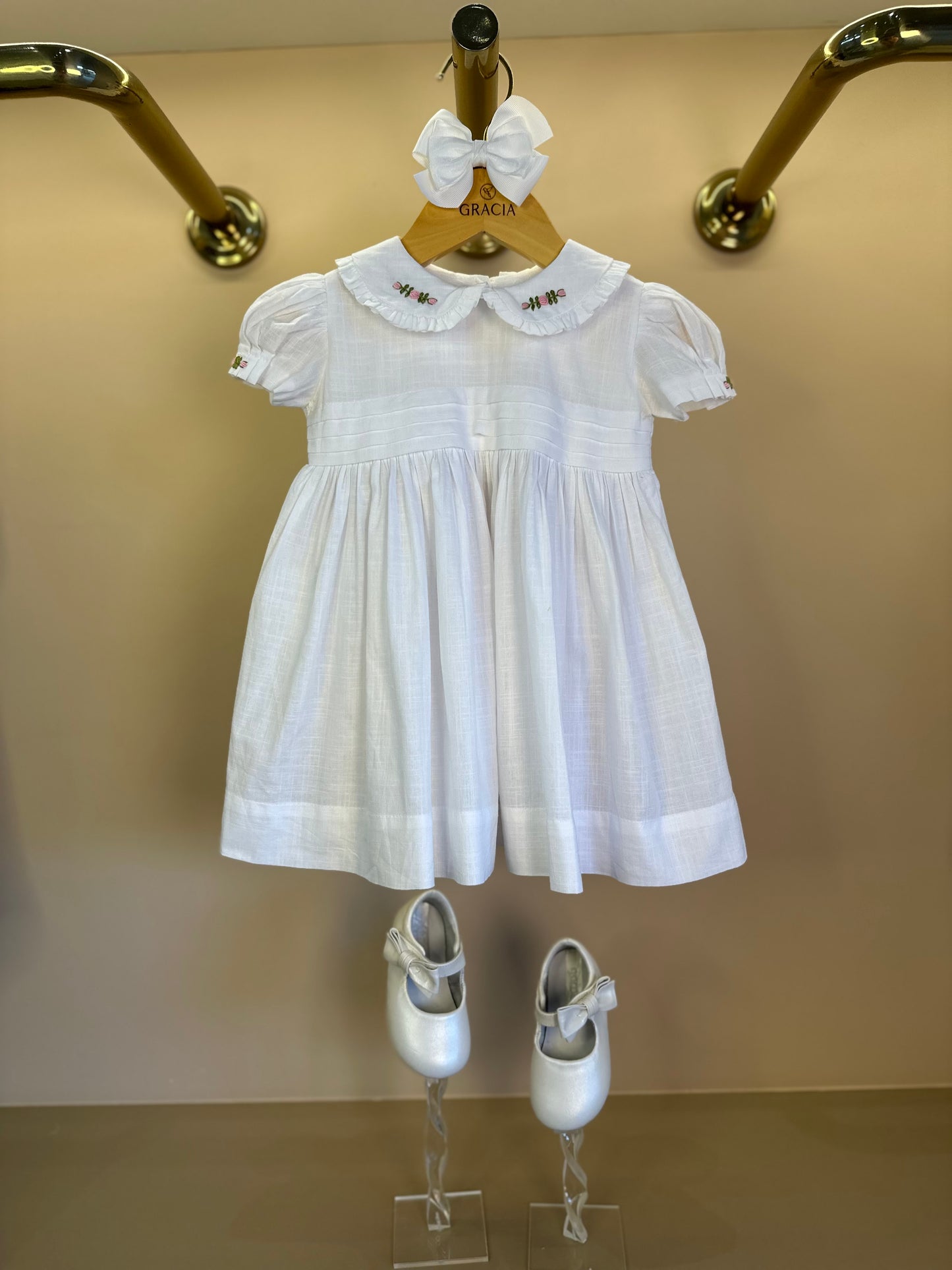 Vestido Bebê Daniela Branco - Gracia