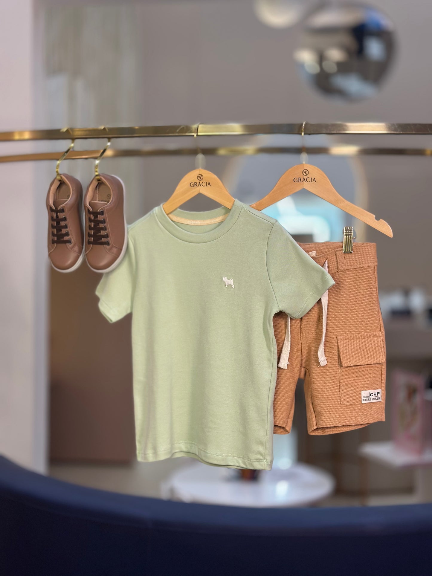 Camiseta Infantil Suedine Verde - Charpey