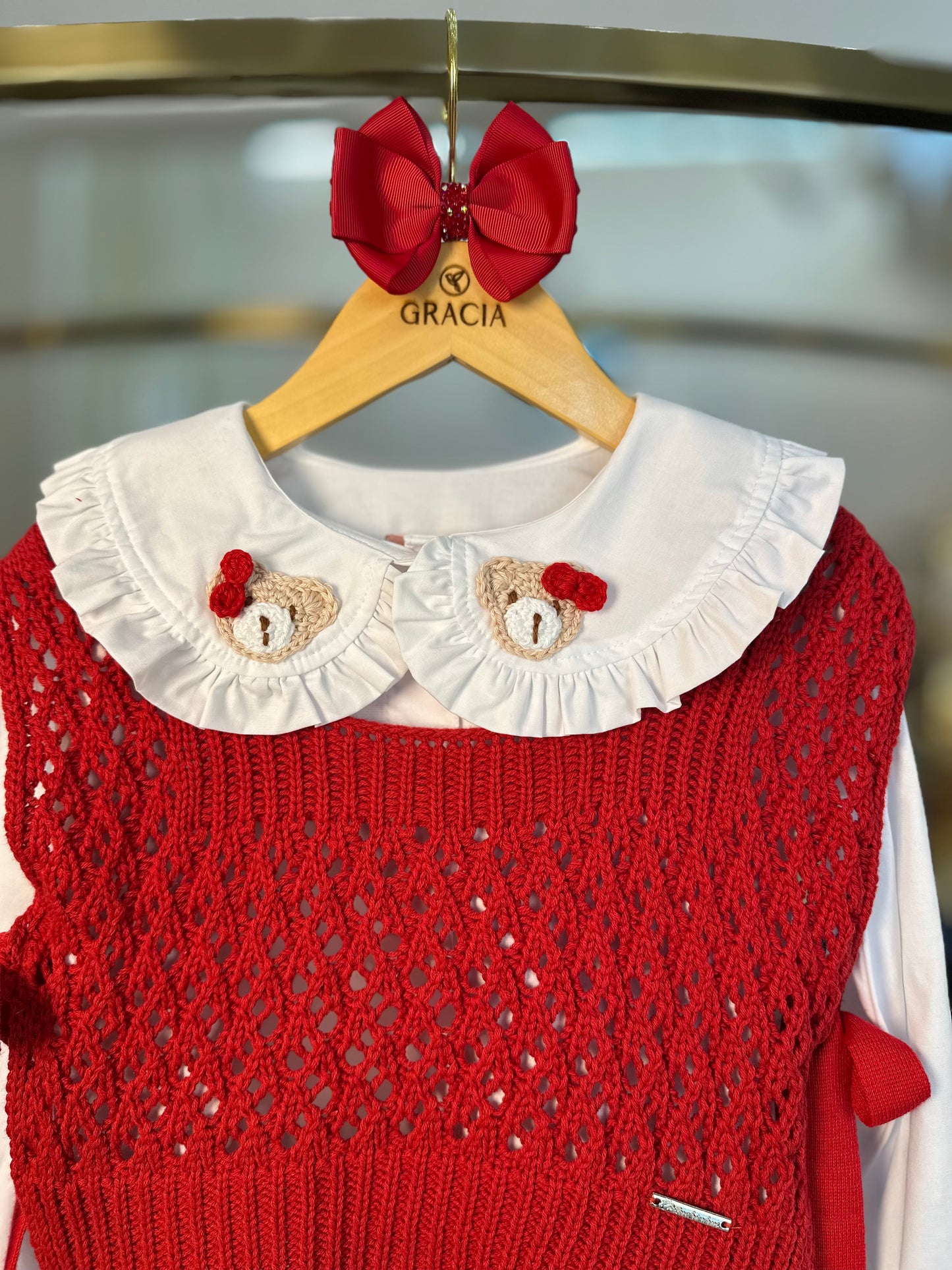 Camisa Infantil Babadinhos Ursas Crochê - Pituchinhus
