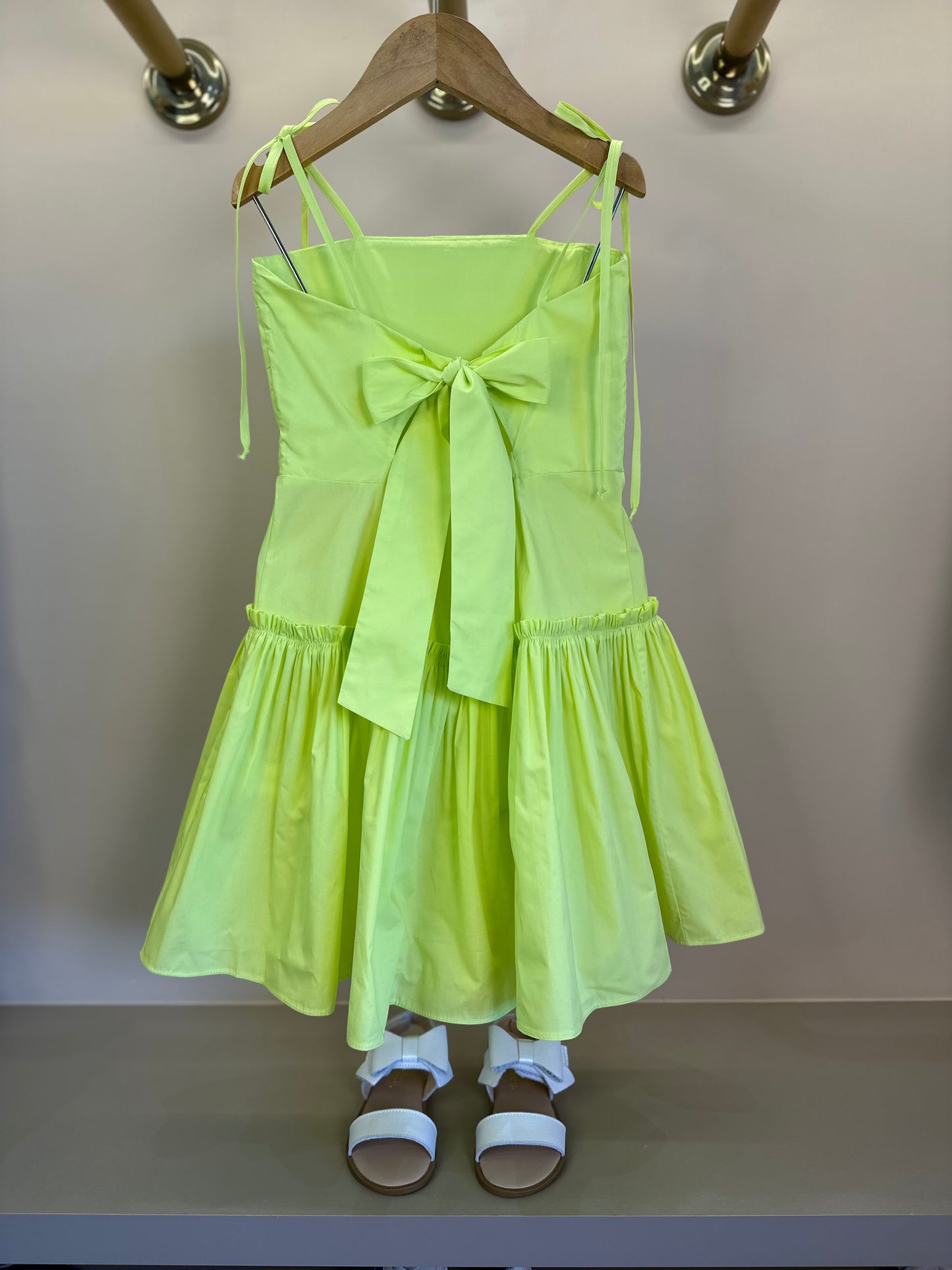 Vestido Infantil Algodão Tomas Laço Costas Lima - Petit Cherie