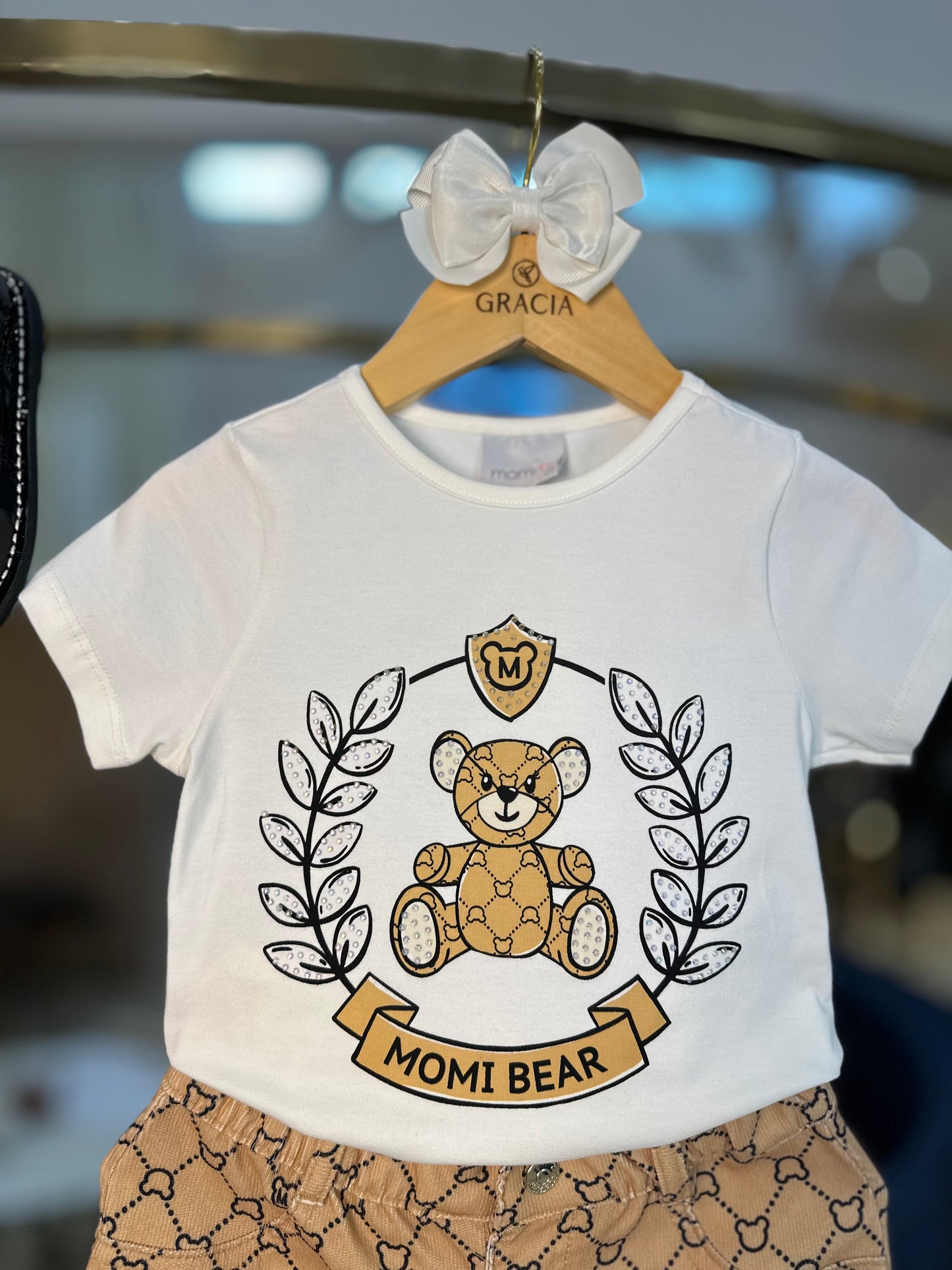 Conjunto Infantil Bear Blusa MC e Shorts - Momi