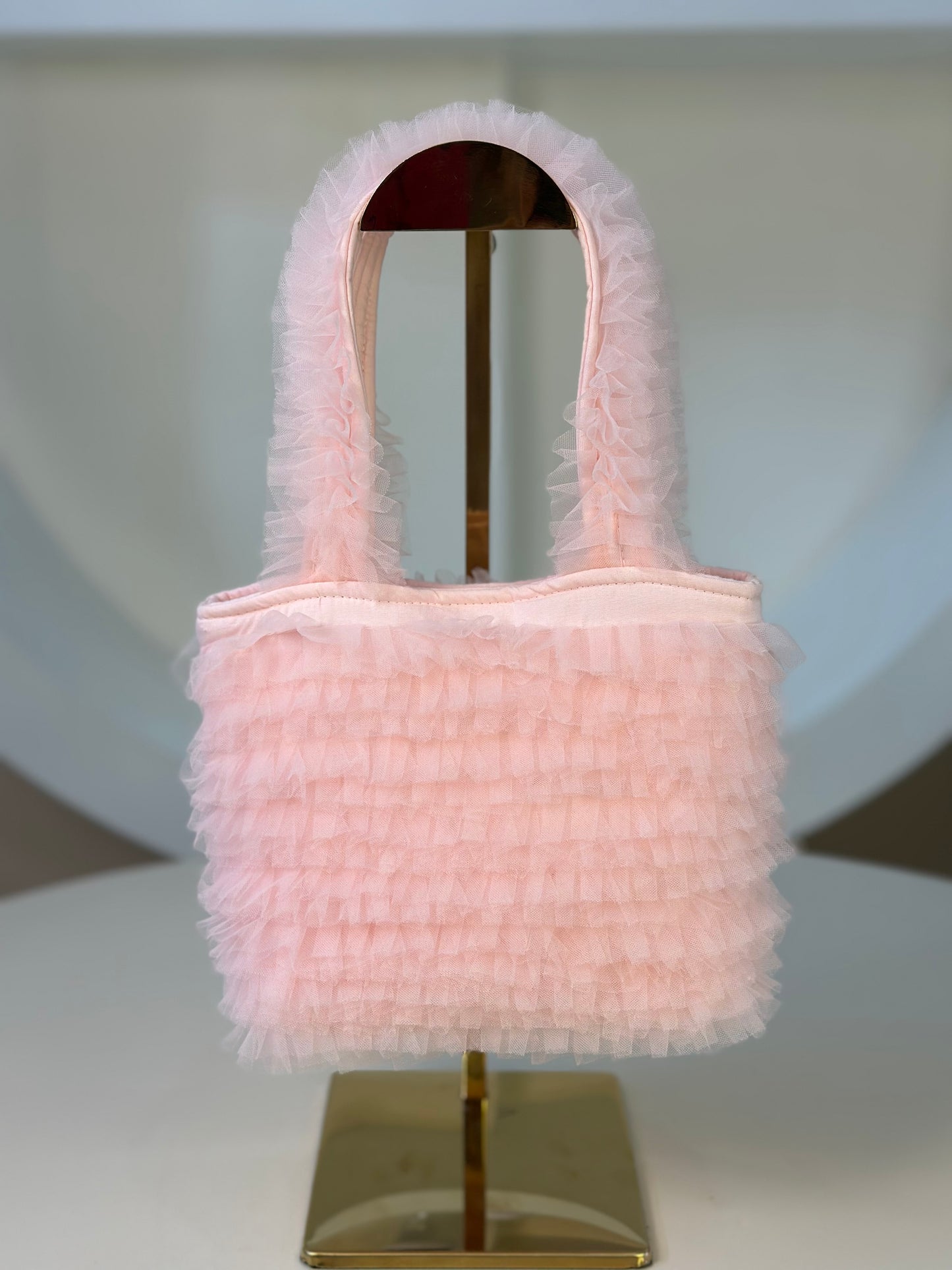Bolsa Infantil Frufru Tule Rosa Fada - Pituchinhus