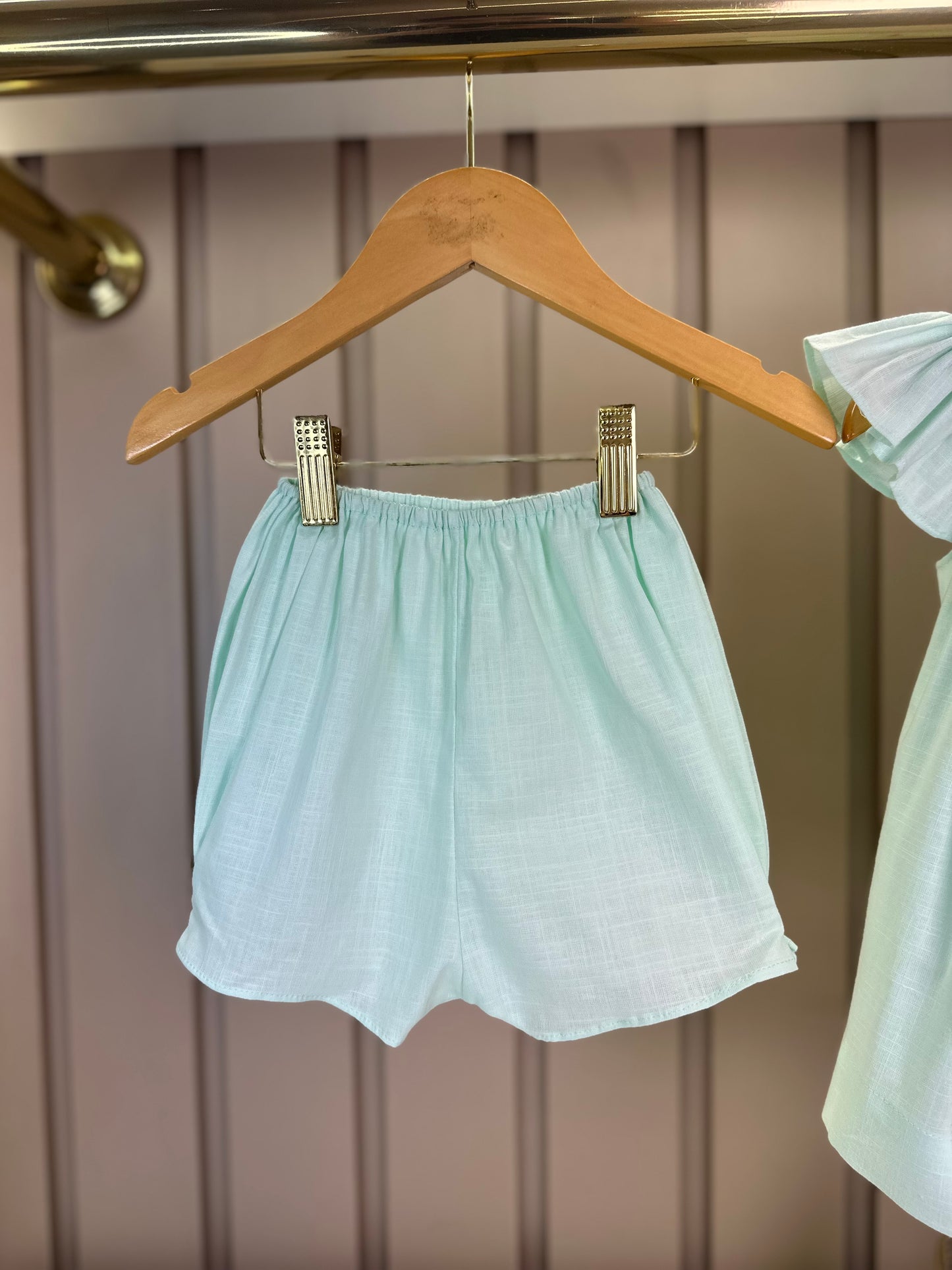 Batinha Bebê Algodão Bordado Serena Verde Claro - Gracia