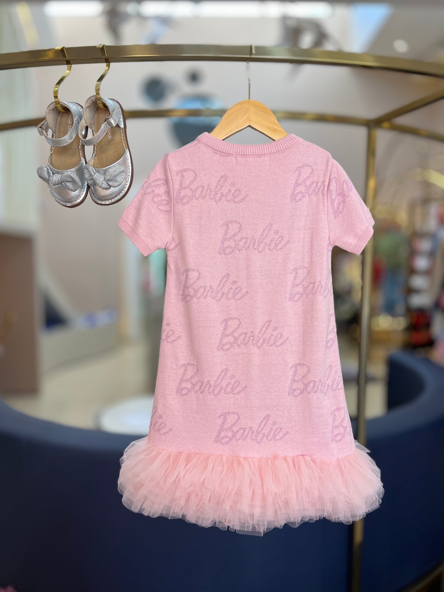 Vestido Tricot Jacquard Frufru - Barbie by Pituchinhus