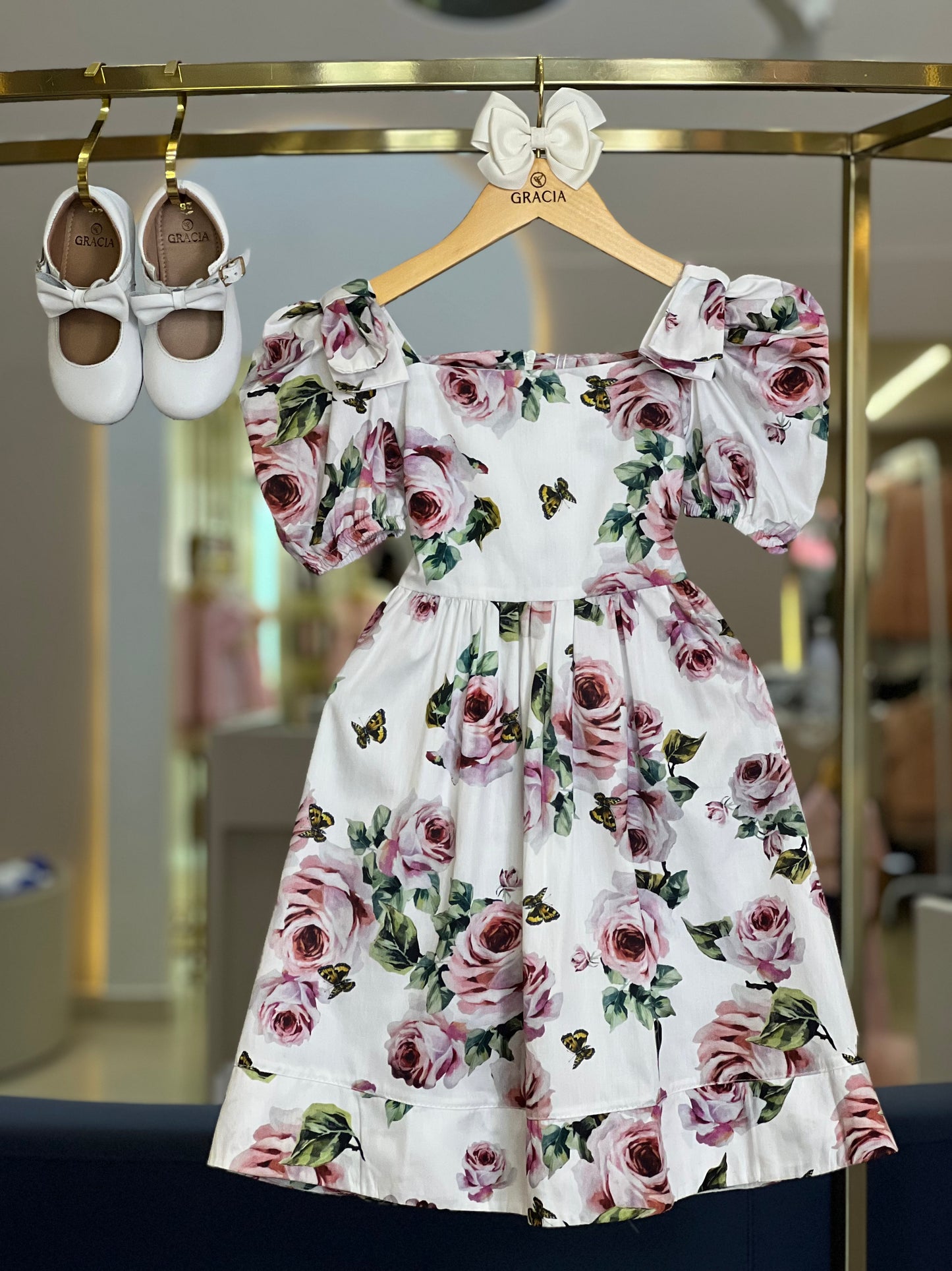 Vestido Infantil Arlete Branco - Charlou
