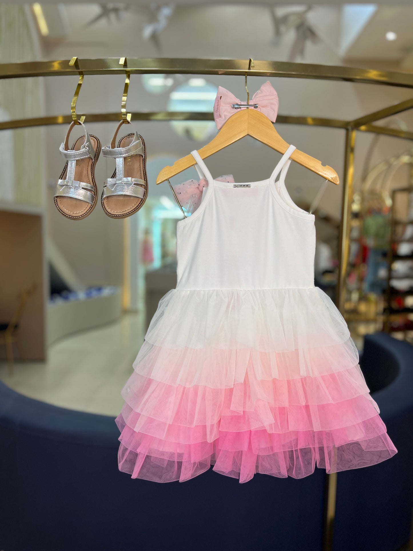 Vestido Festa Babados Tule - Barbie by Pituchinhus