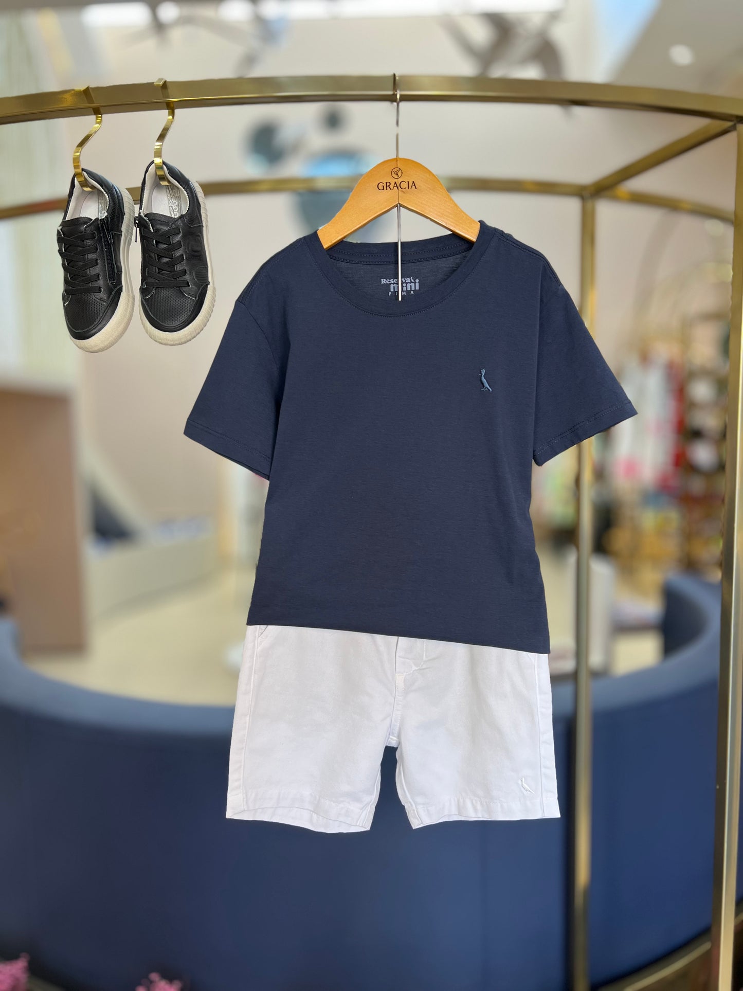Camiseta Pima Azul - Reserva Mini