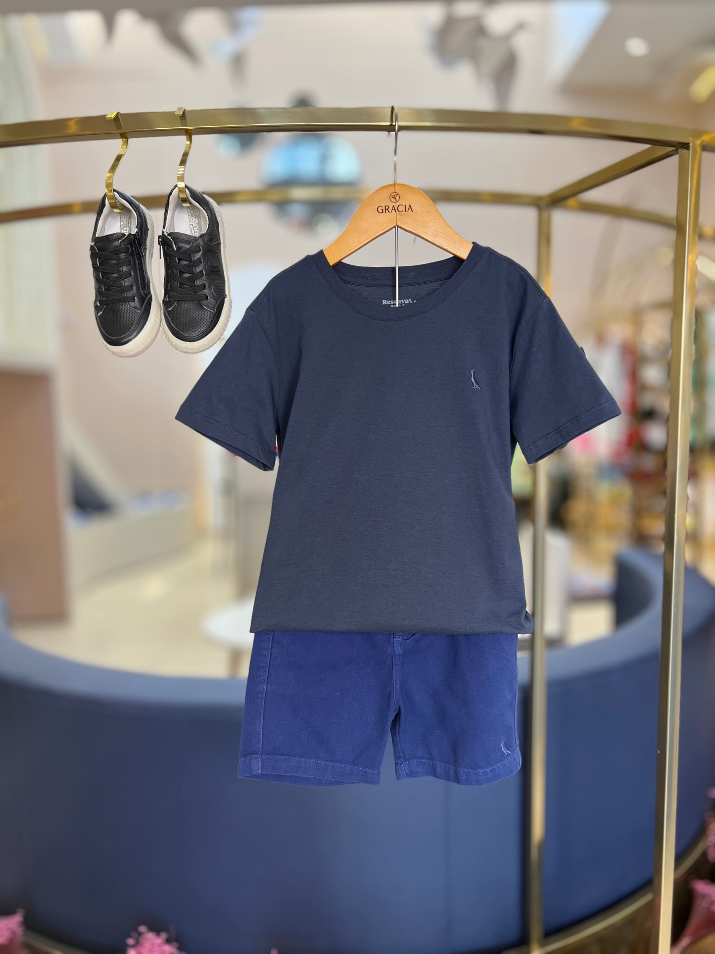 Camiseta Pima Azul - Reserva Mini