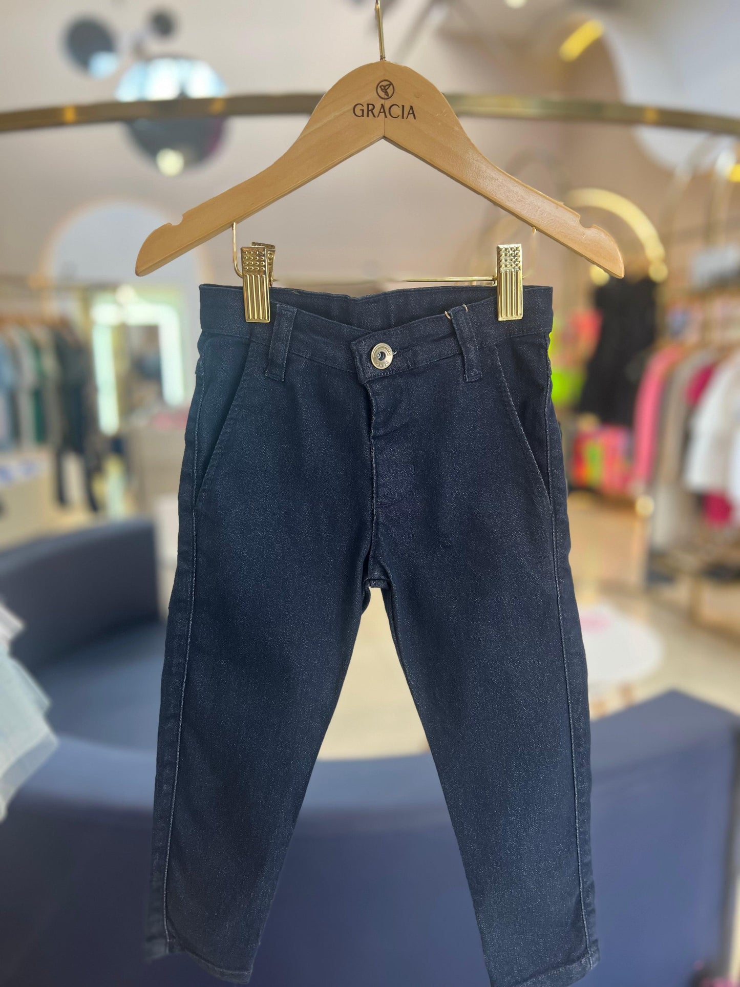 Calça social skinny de sarja Dame - Gracia