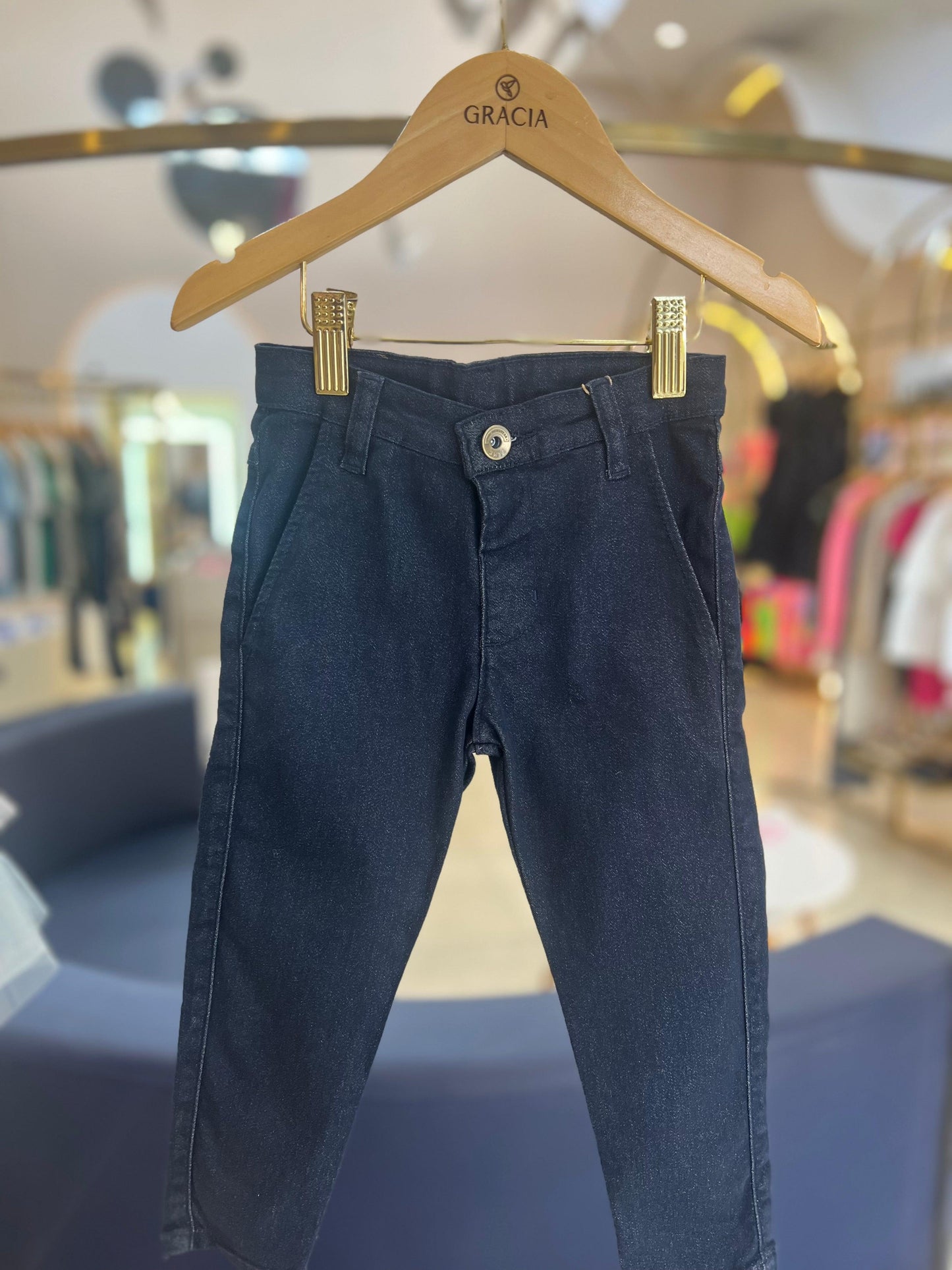 Calça social skinny de sarja Dame - Gracia