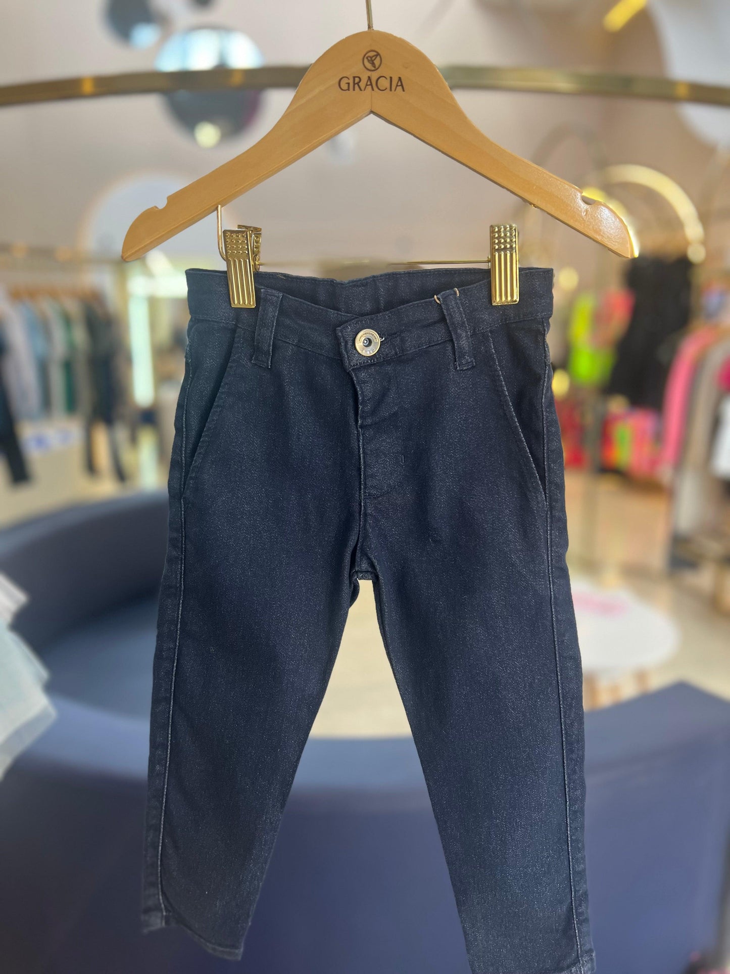 Calça social skinny de sarja Dame - Gracia