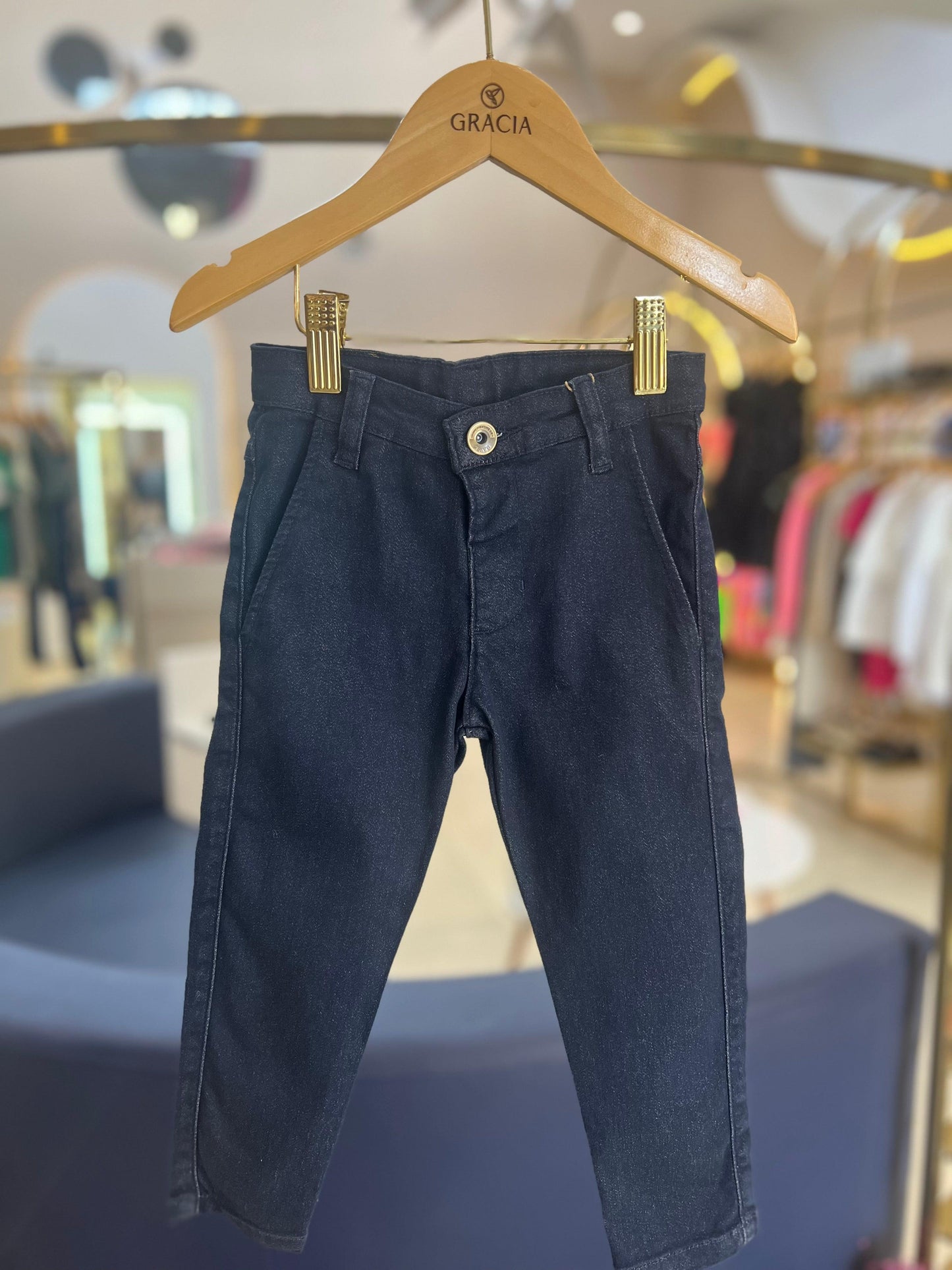 Calça social skinny de sarja Dame - Gracia