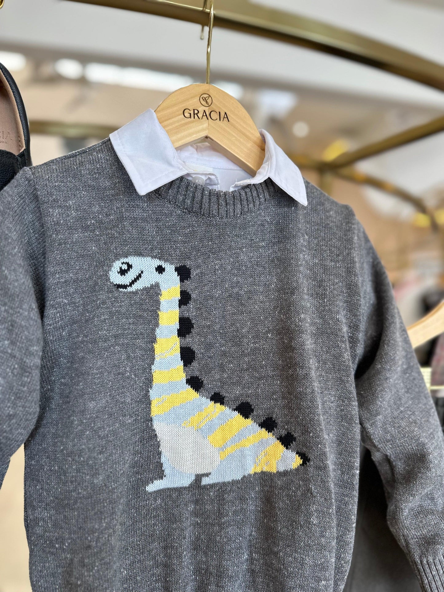Tricot com dinossauro Beabá - Gracia