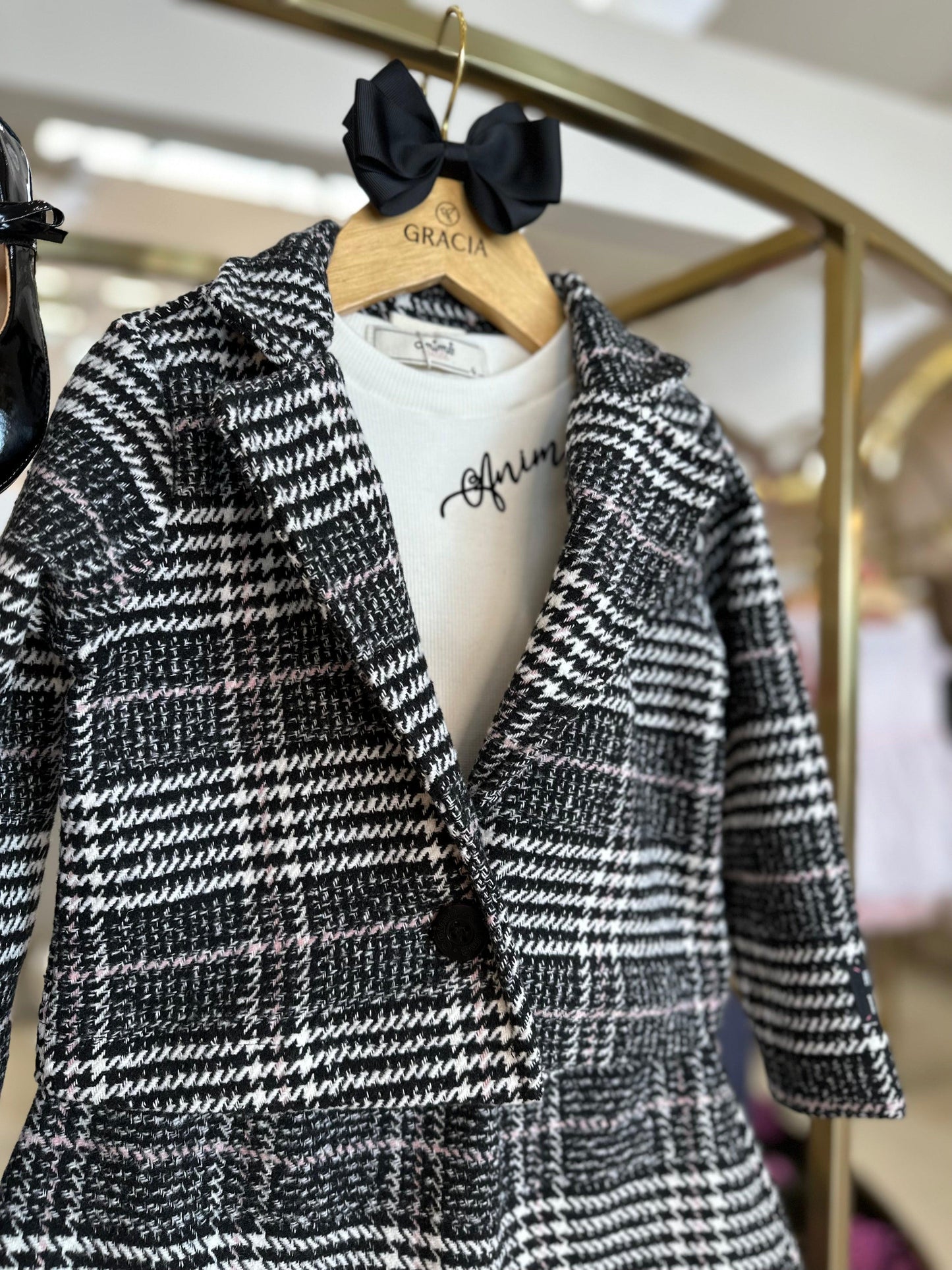 Casaco Sobreposição Tweed PB Animê - Gracia