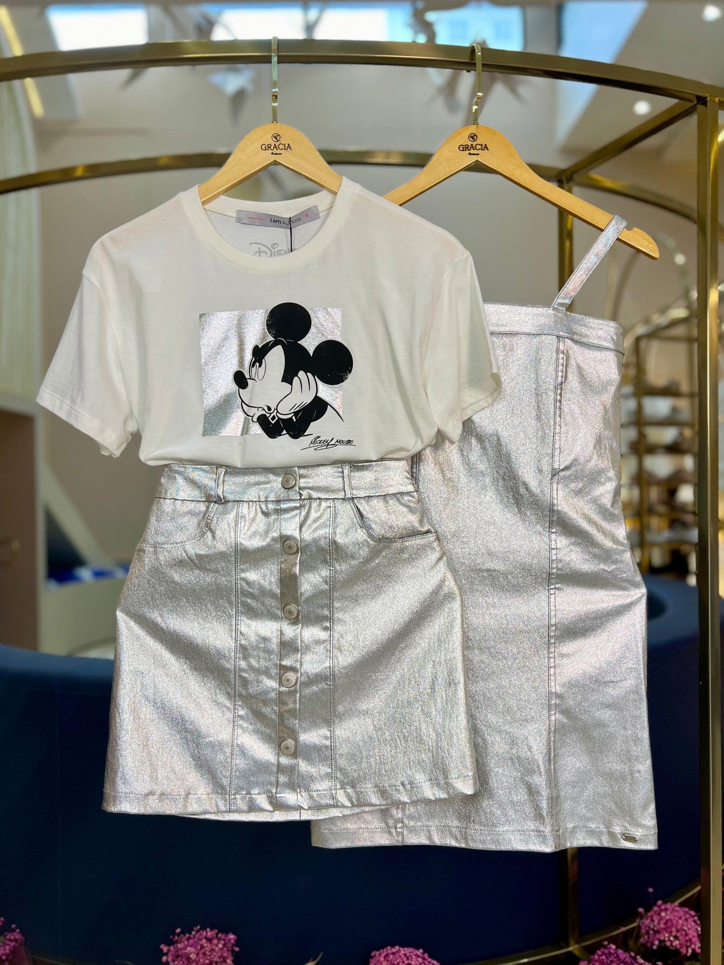 Vestido Metalizado Prata - I Am - Gracia