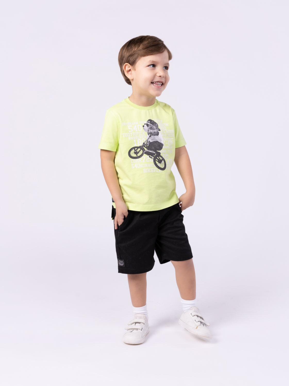 Conjunto Camiseta 100% Alg. e Bermuda de Sarja 1+1 - Gracia