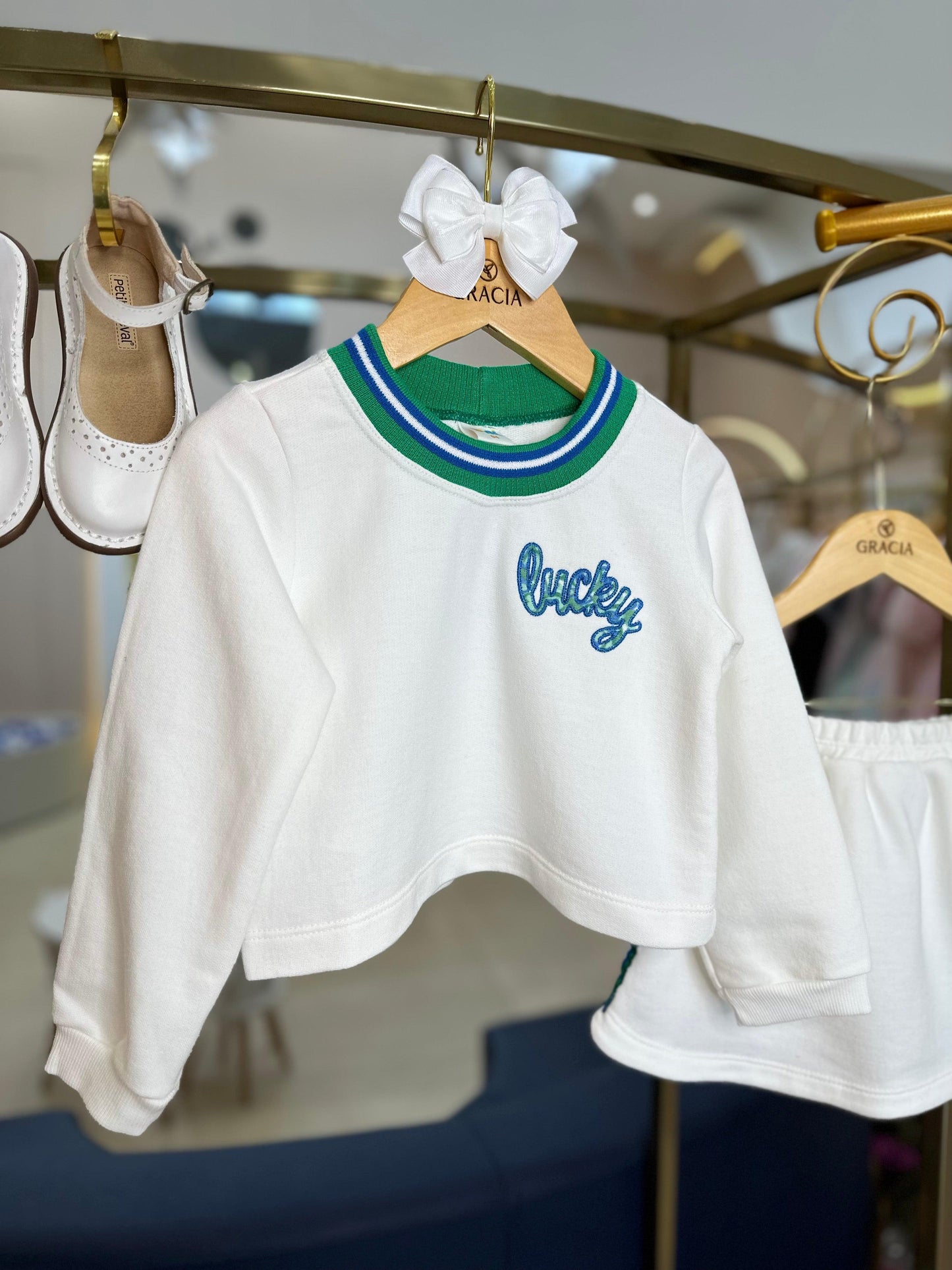Blusa ML Gola Retilínea Beabá - Gracia