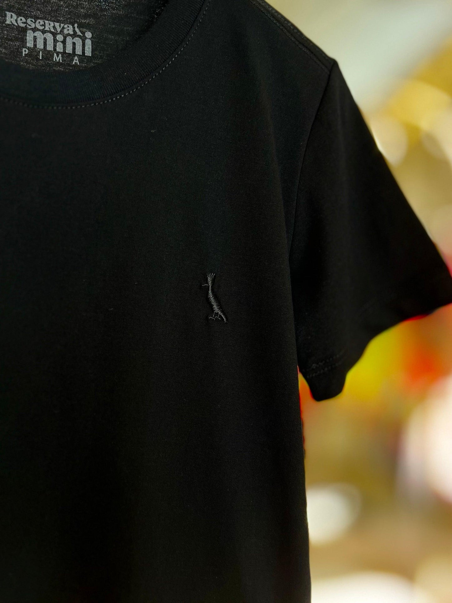 Camiseta Pima Preta Reserva Mini - Gracia