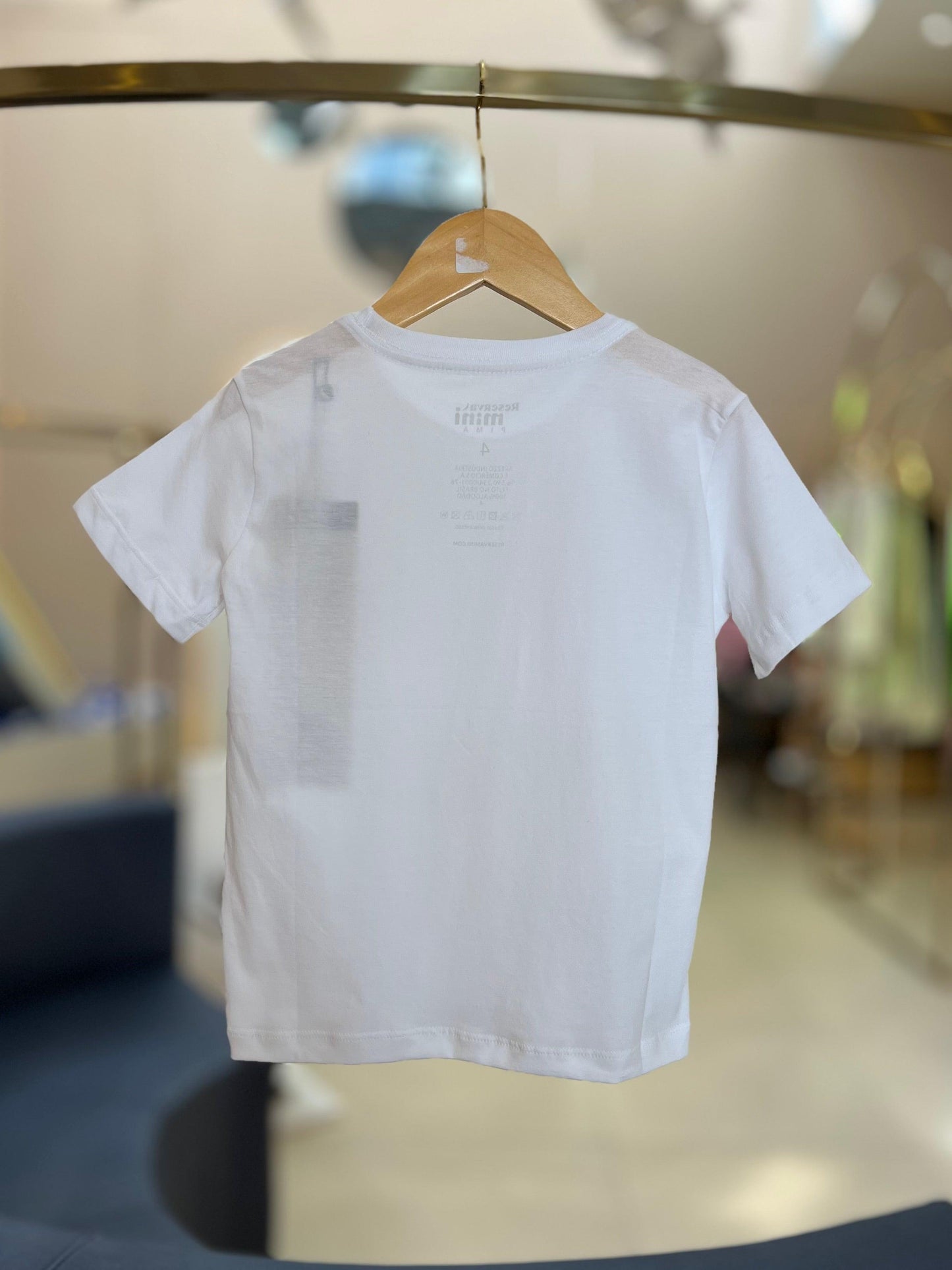 Camiseta Pima Branco Reserva Mini - Gracia
