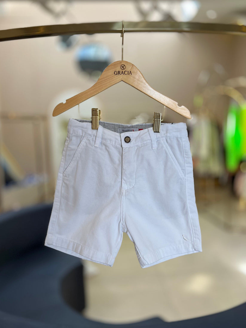 Bermuda Infantil Casual Branca - Reserva Mini
