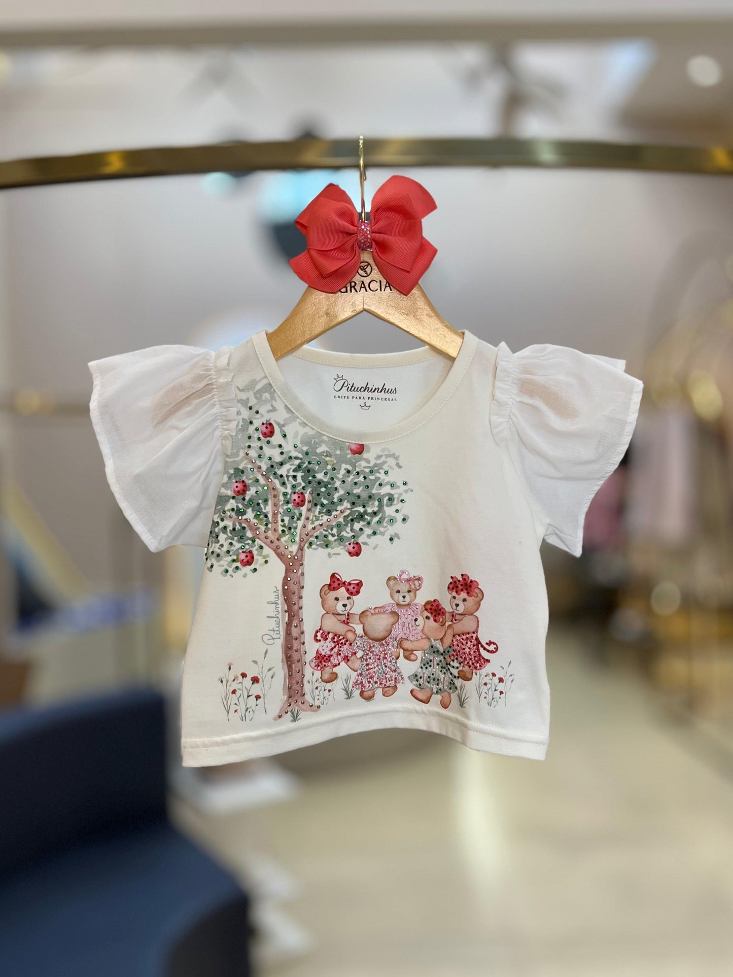 Blusa Ursinha Árvore Pituchinhus - Gracia
