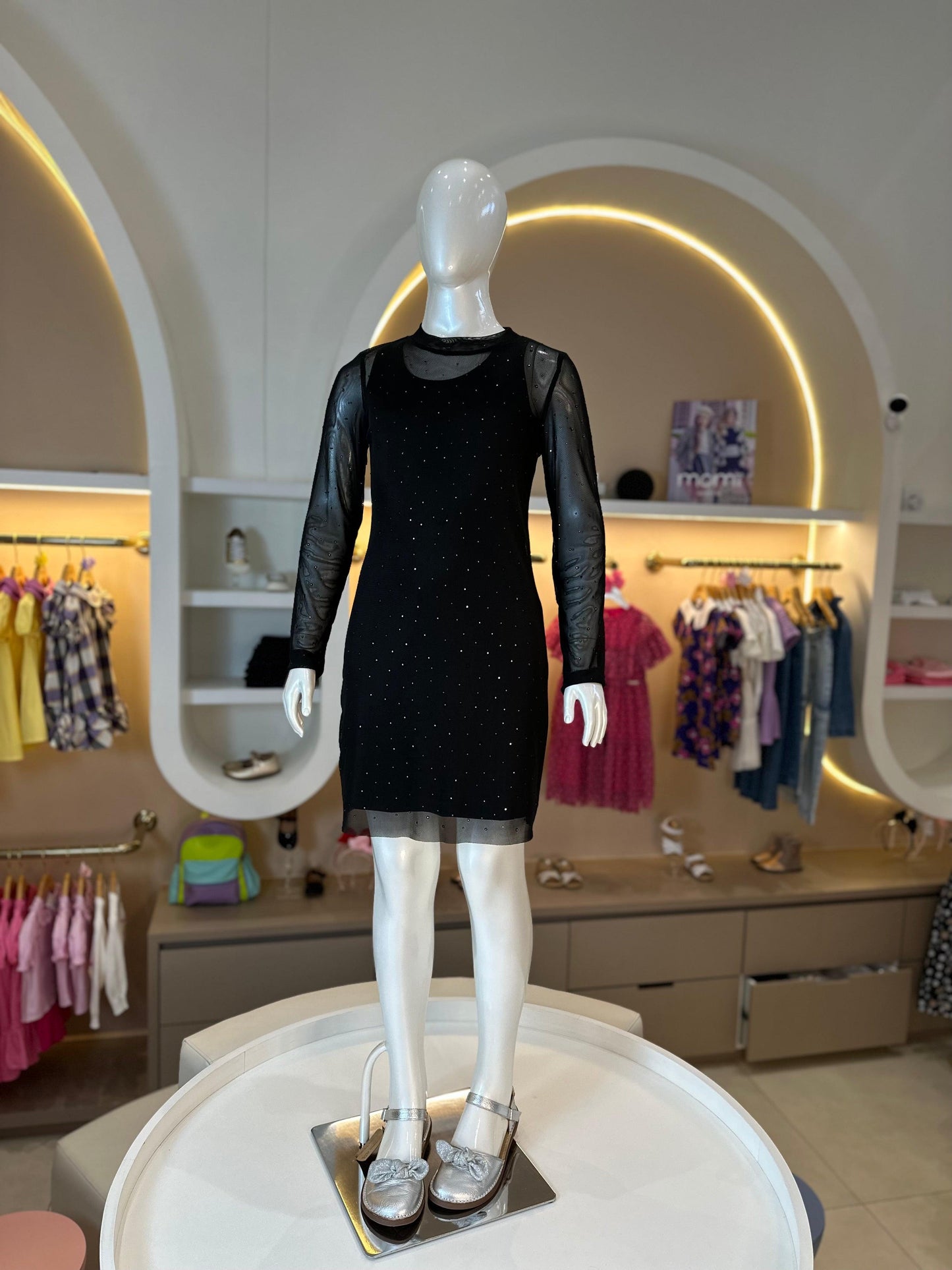 Vestido Tule Cristais Perfumaria - Gracia