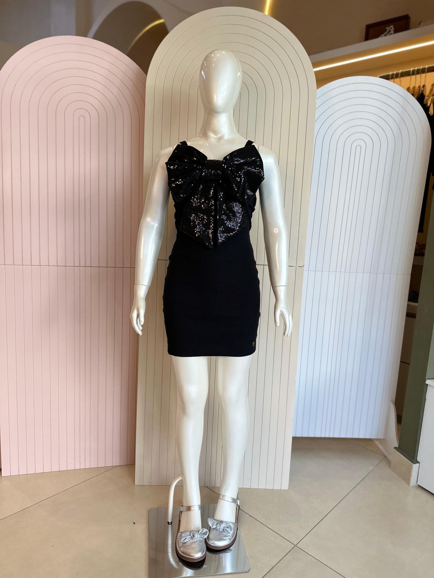 Vestido Laço em Paetê Two In - Gracia