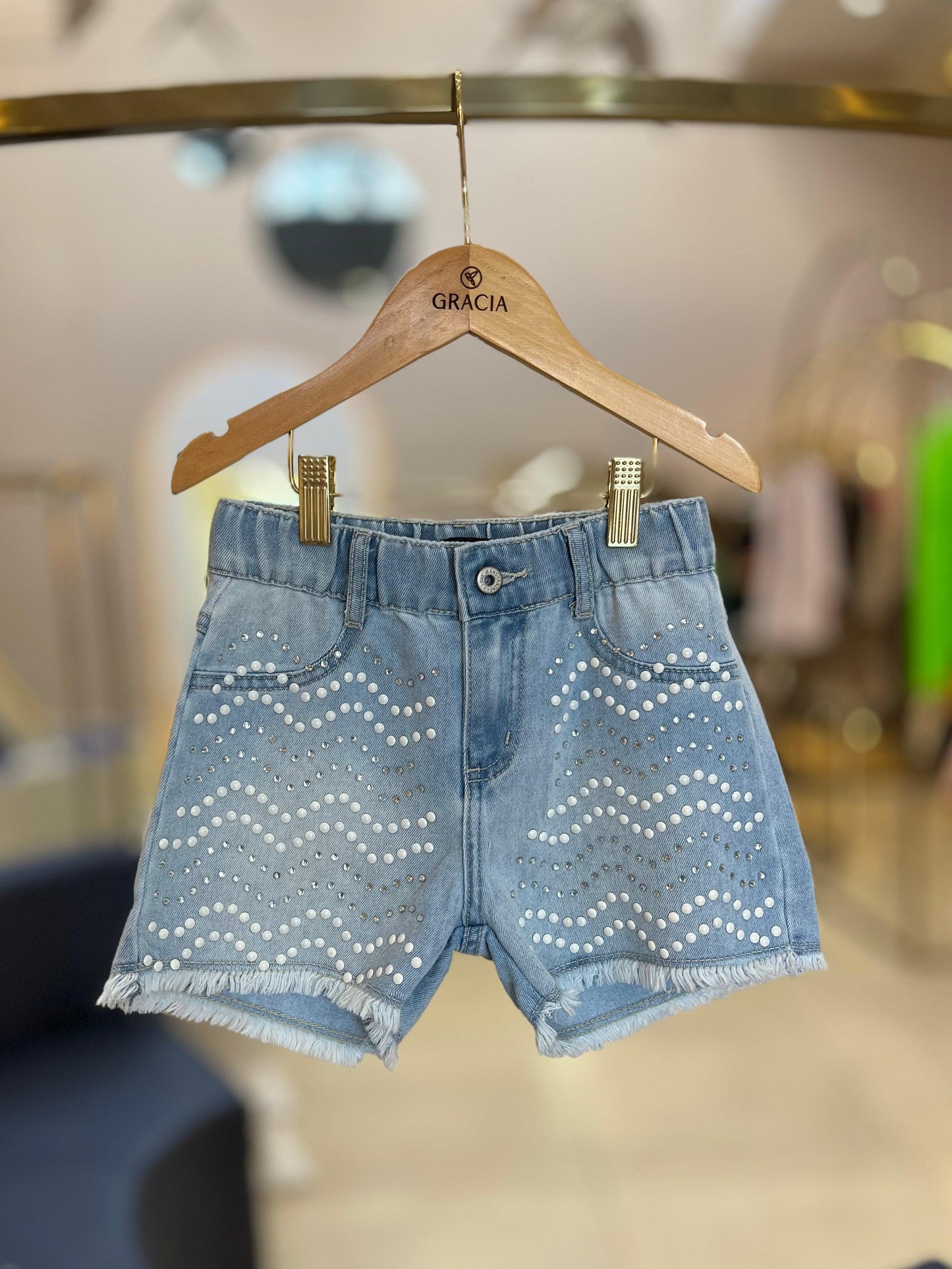 Shorts com Strass Animê - Gracia