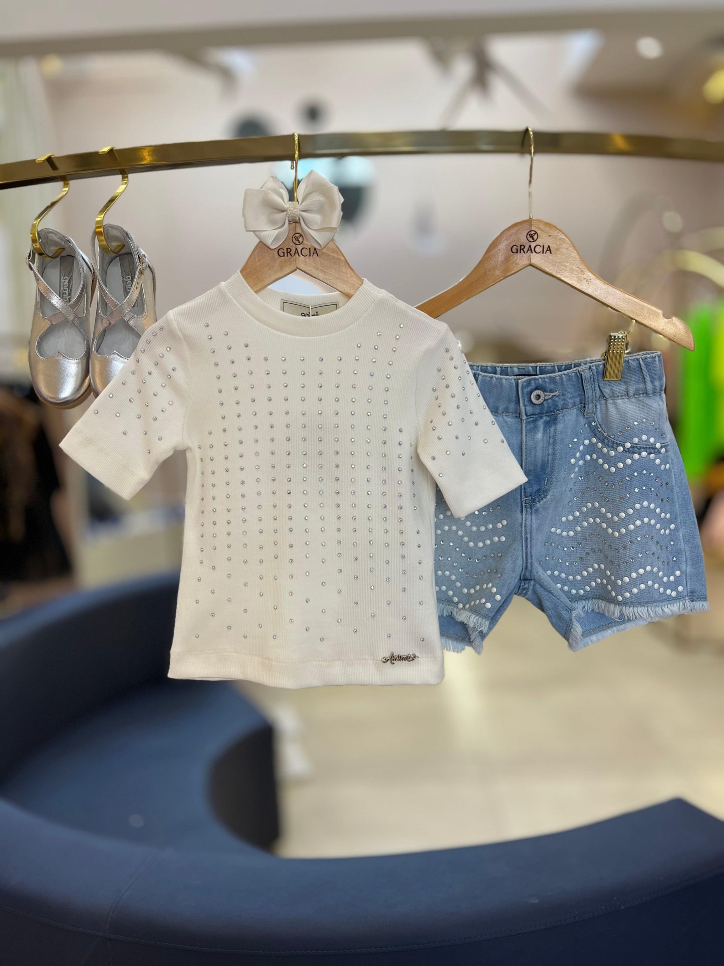 Shorts com Strass Animê - Gracia