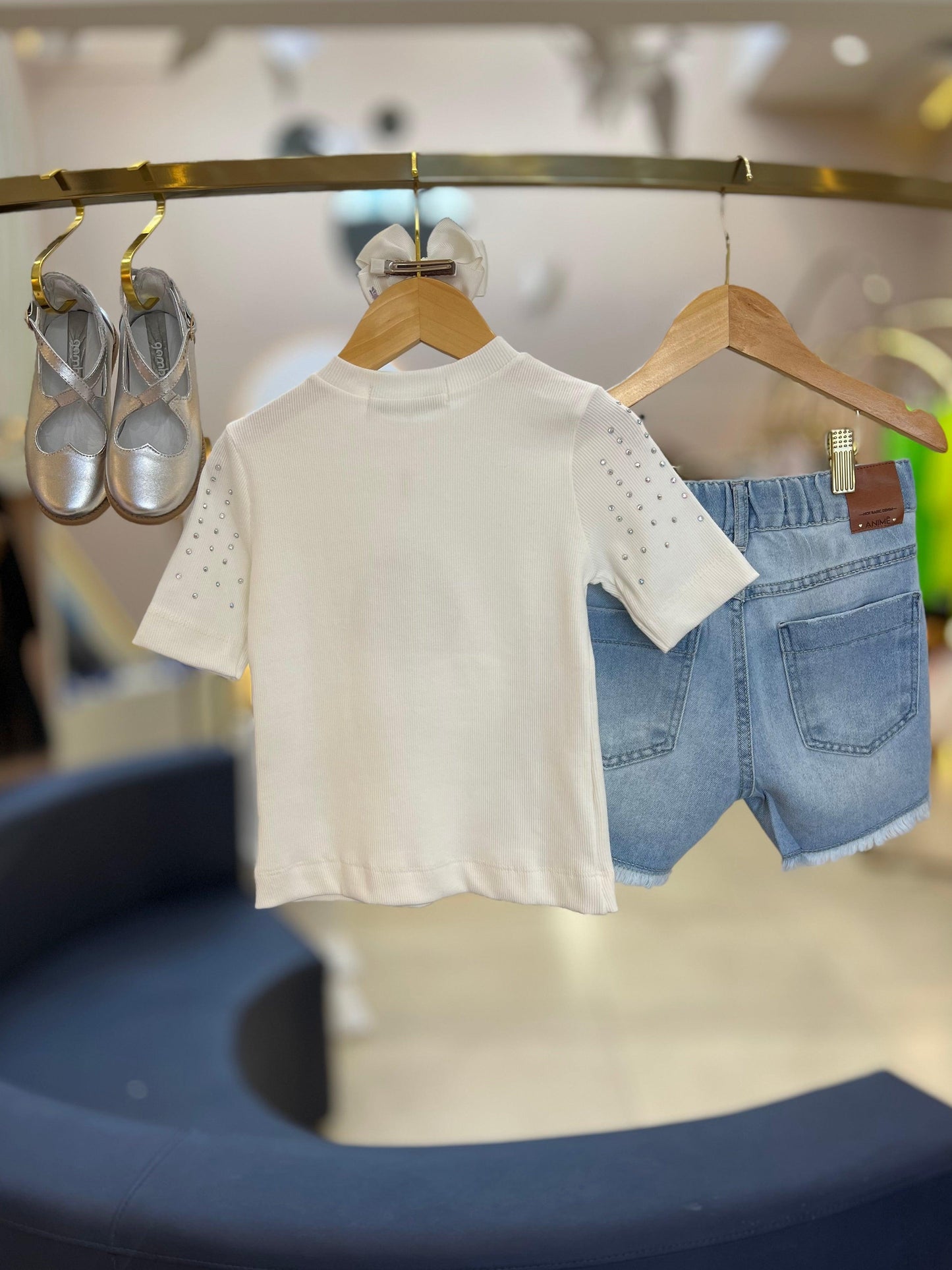 Shorts com Strass Animê - Gracia