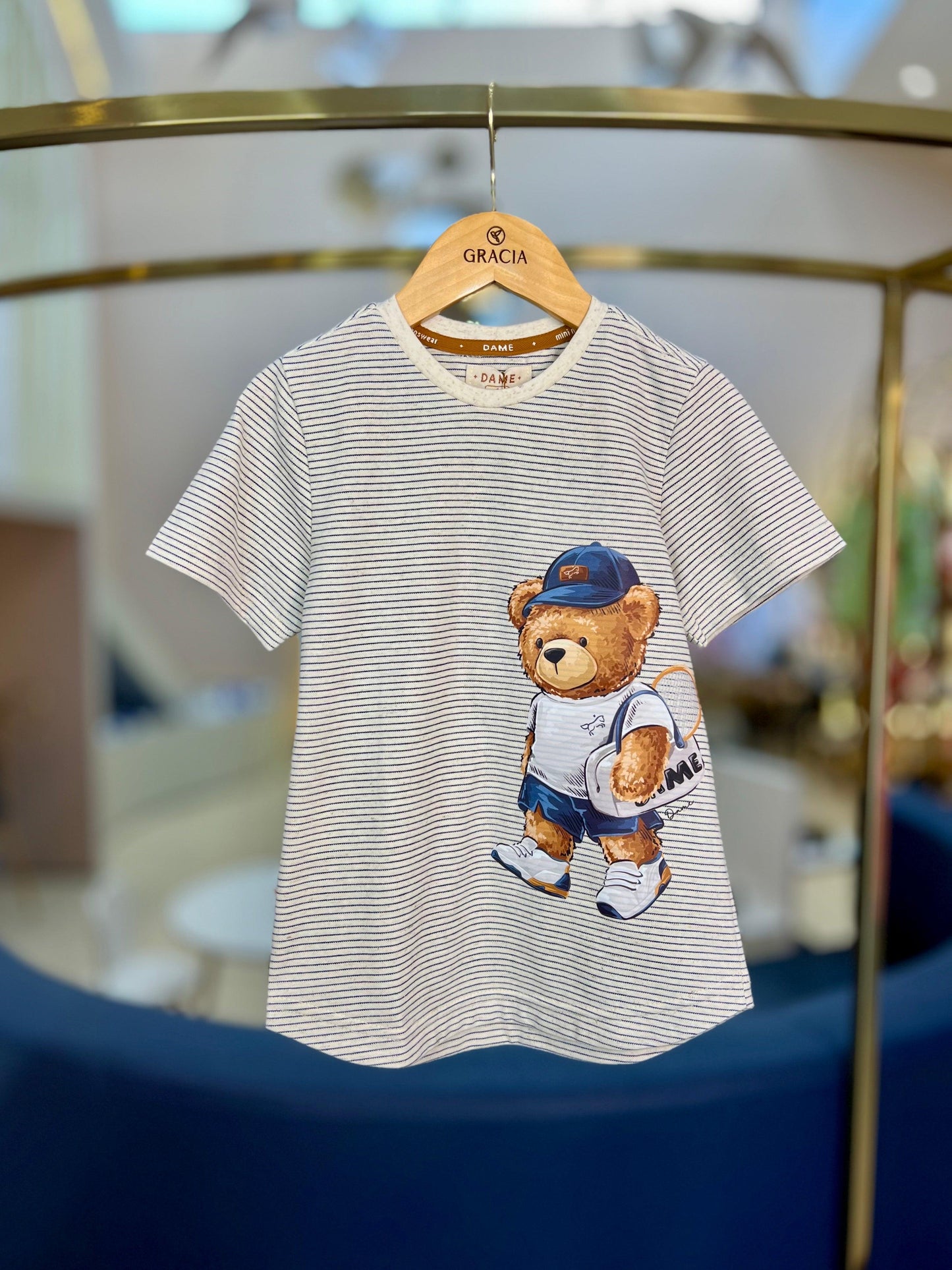 Camiseta Listrada Narni Marinho - Dame - Gracia