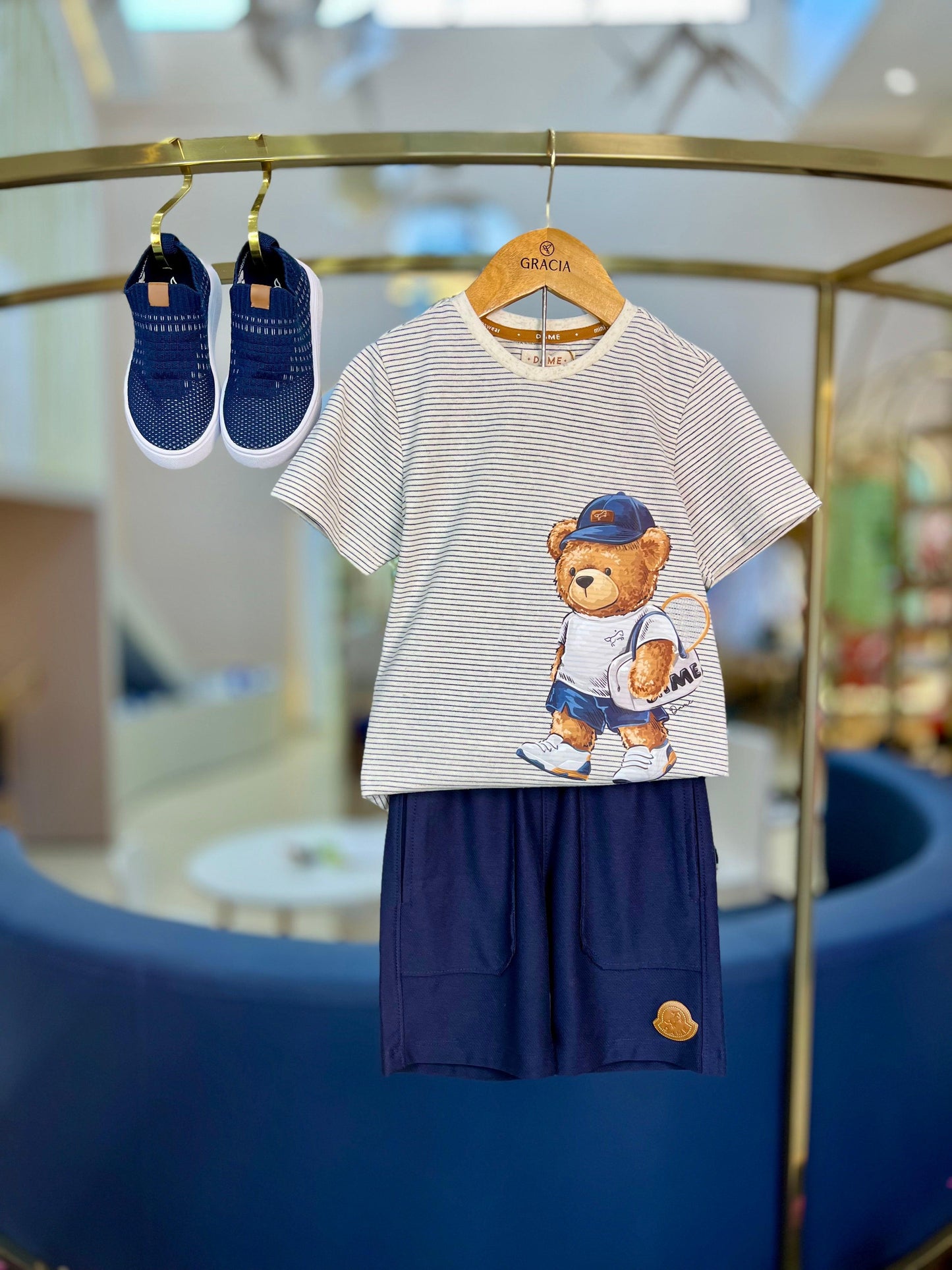 Camiseta Listrada Narni Marinho - Dame - Gracia