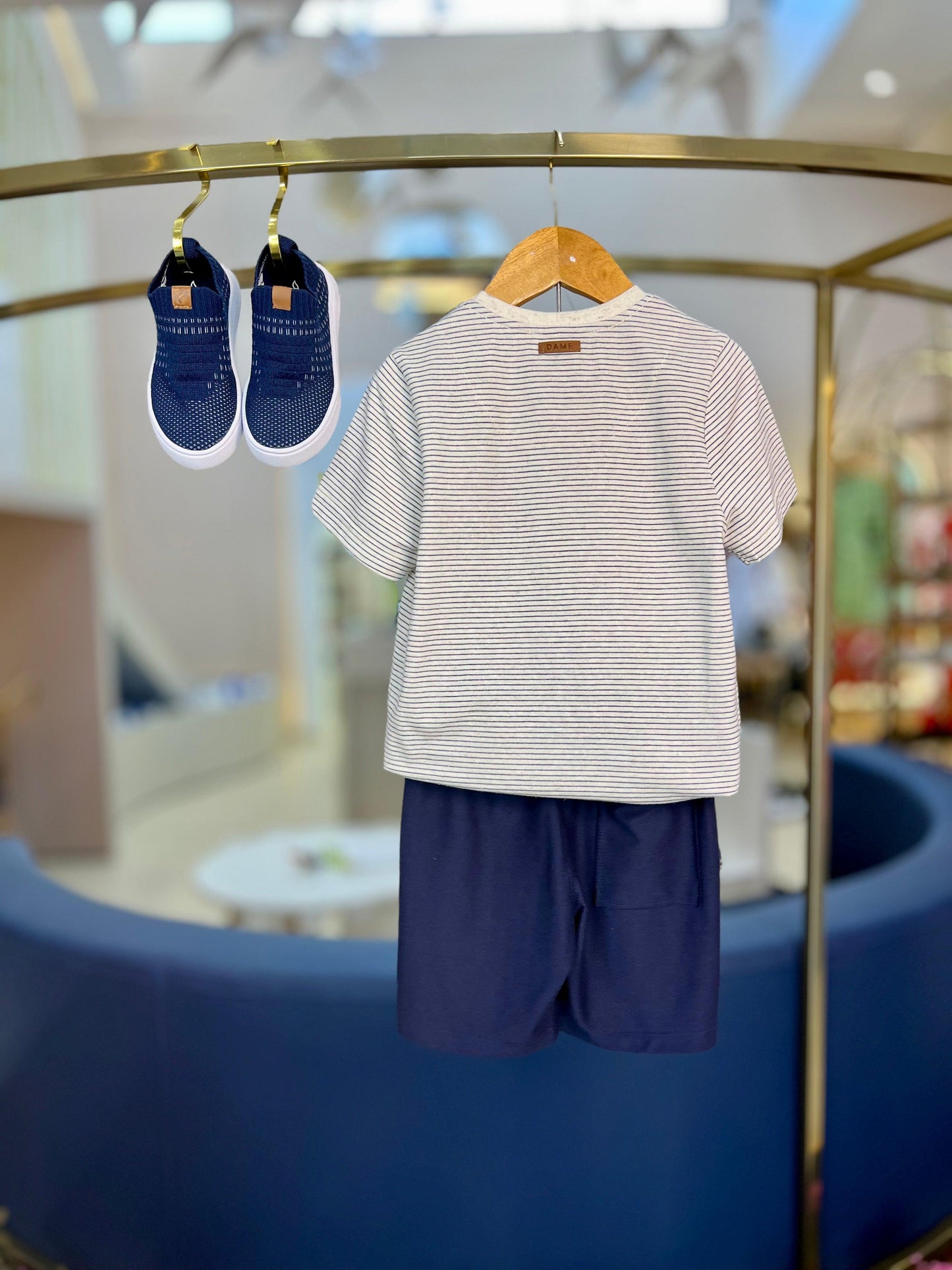Camiseta Listrada Narni Marinho - Dame - Gracia
