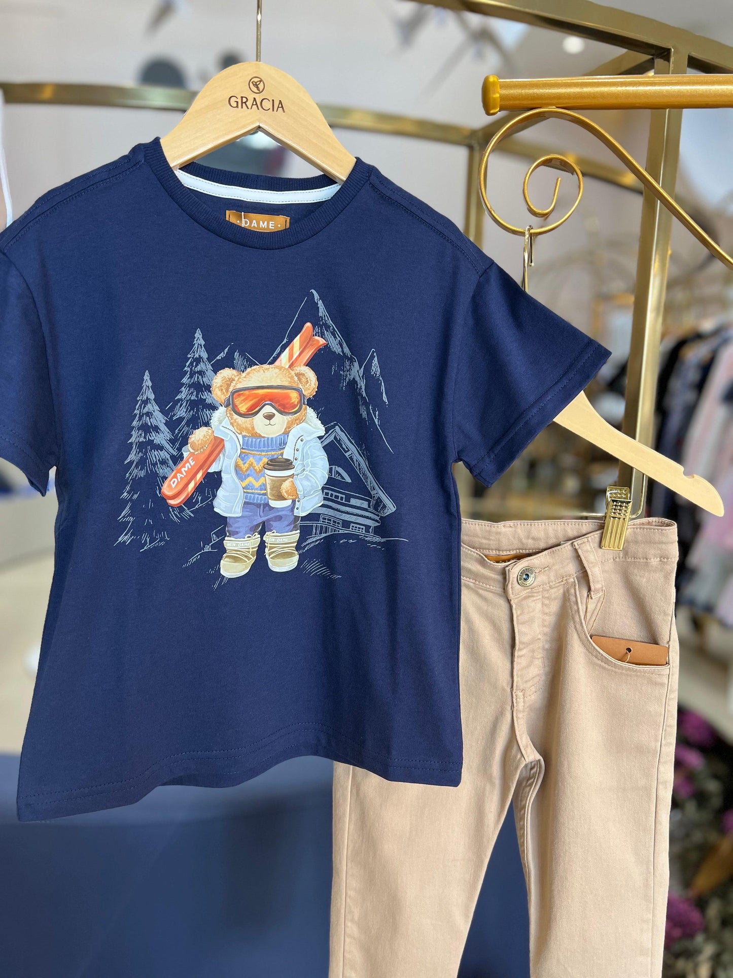 Camiseta Urso Ski Dame - Gracia