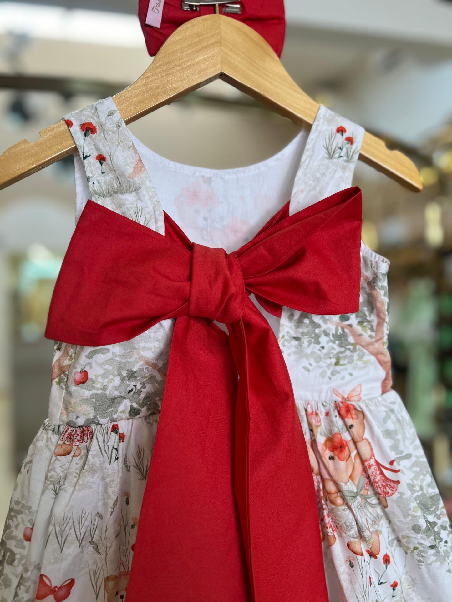 Vestido Estampado Árvore Laço Pituchinhus - Gracia