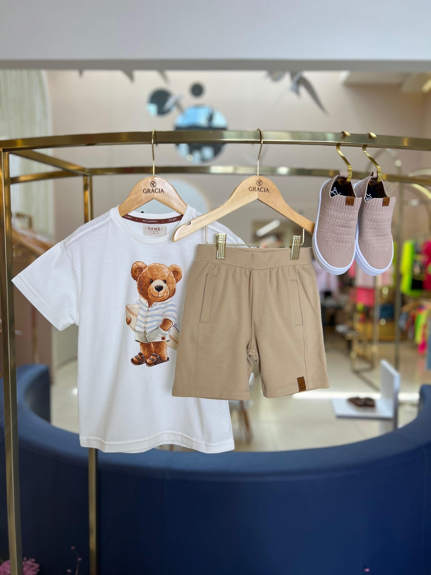 Bermuda Soft Comfort Carcela Bege Dame - Gracia