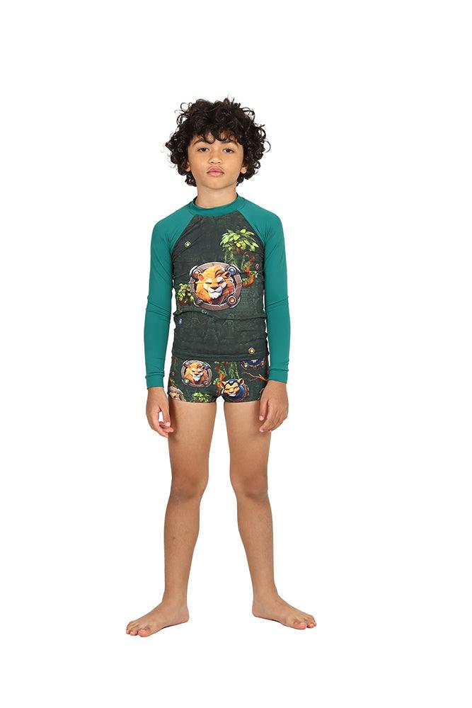 Conjunto Blusa ML e Sunga Lucca Lions Siri - Gracia