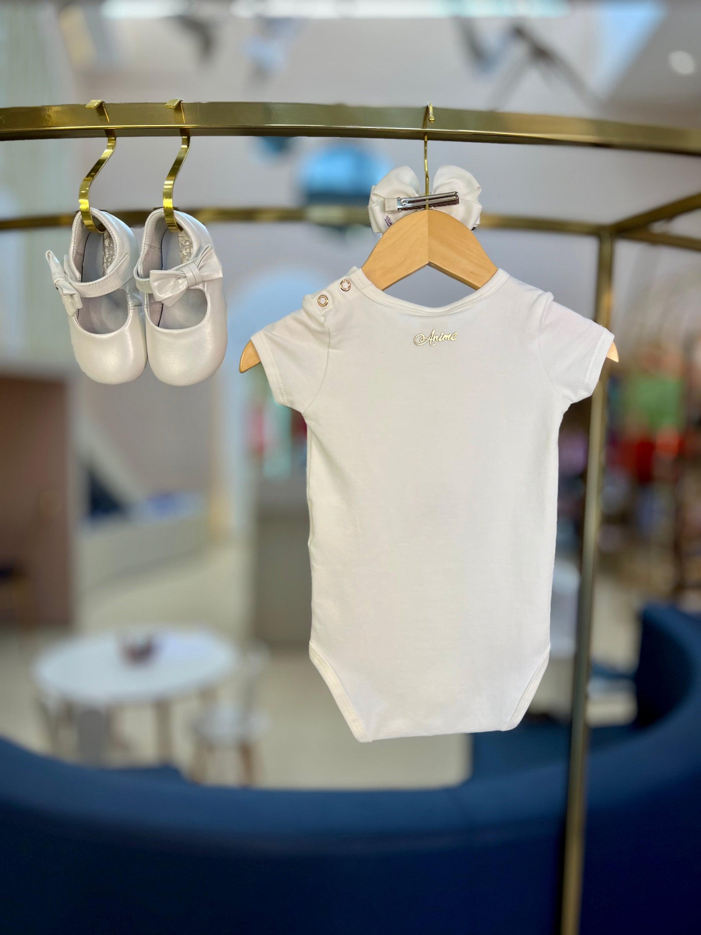 Body Baby com Laços Rosa - Animê - Gracia