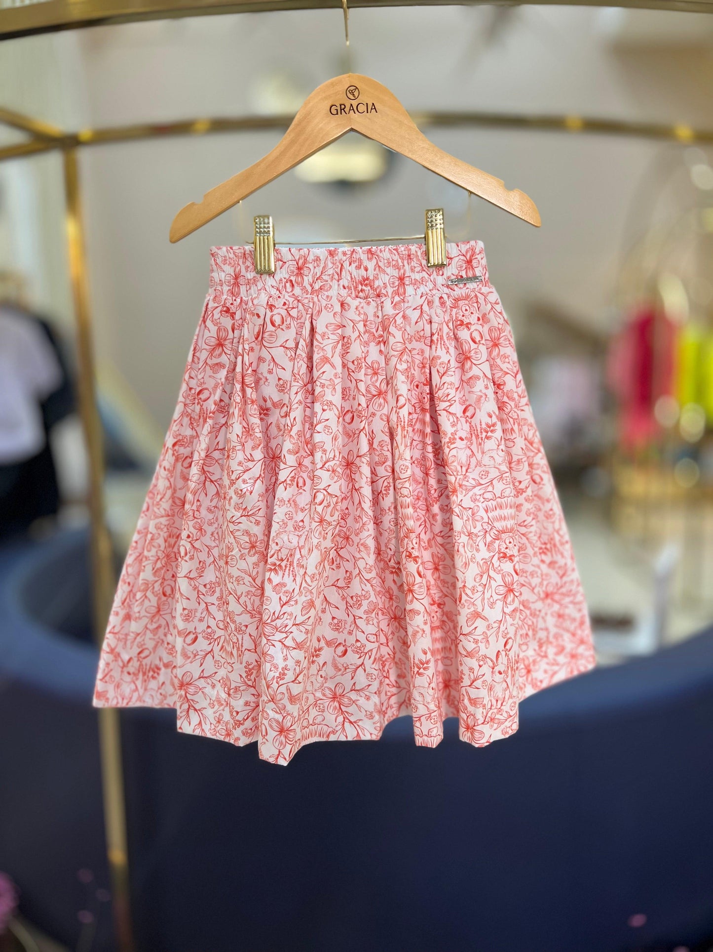 Saia-shorts Midi Toil de Jour Pituchinhus - Gracia