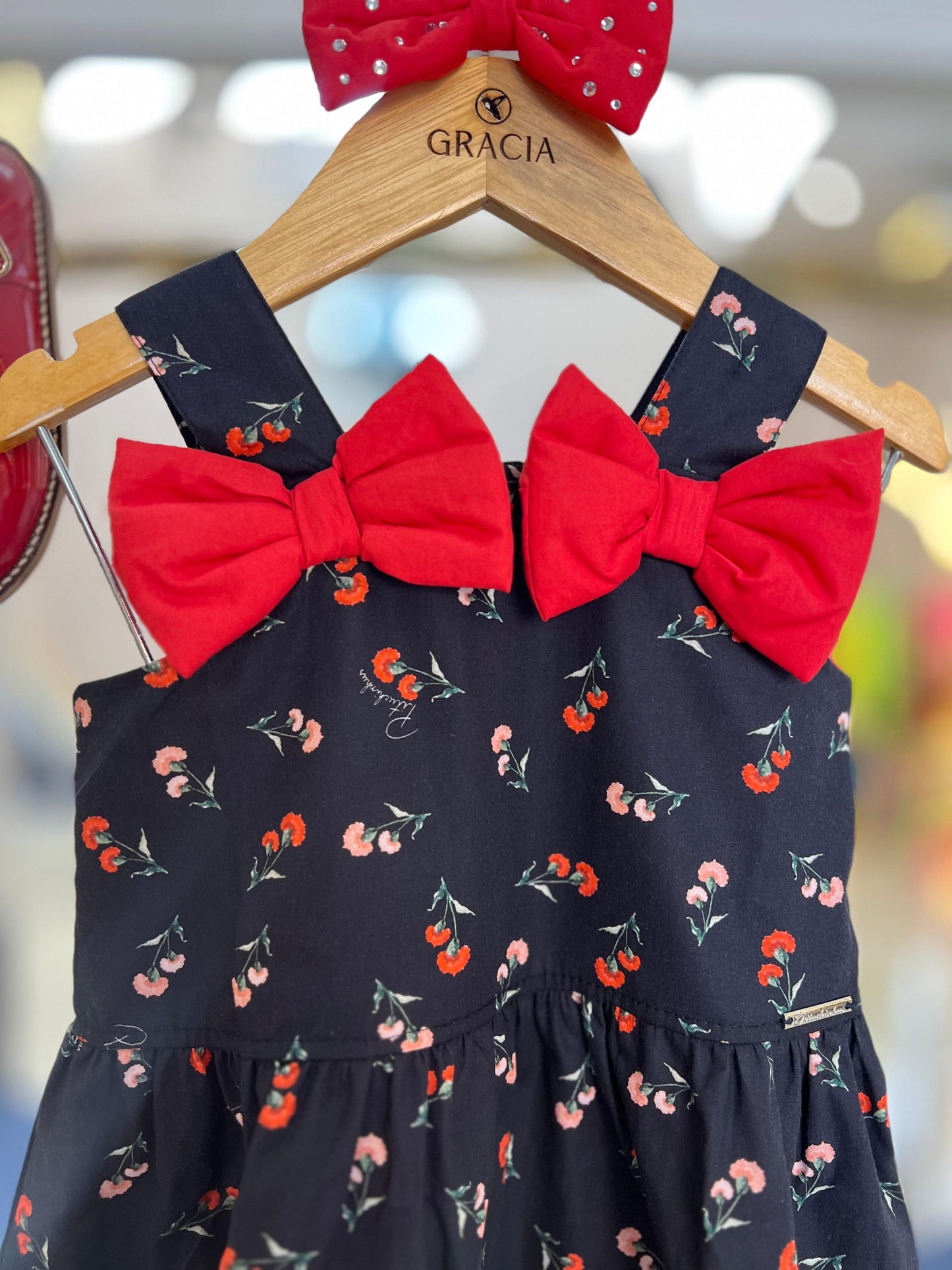 Vestido Maxi Laços est Cravos Pituchinhus - Gracia