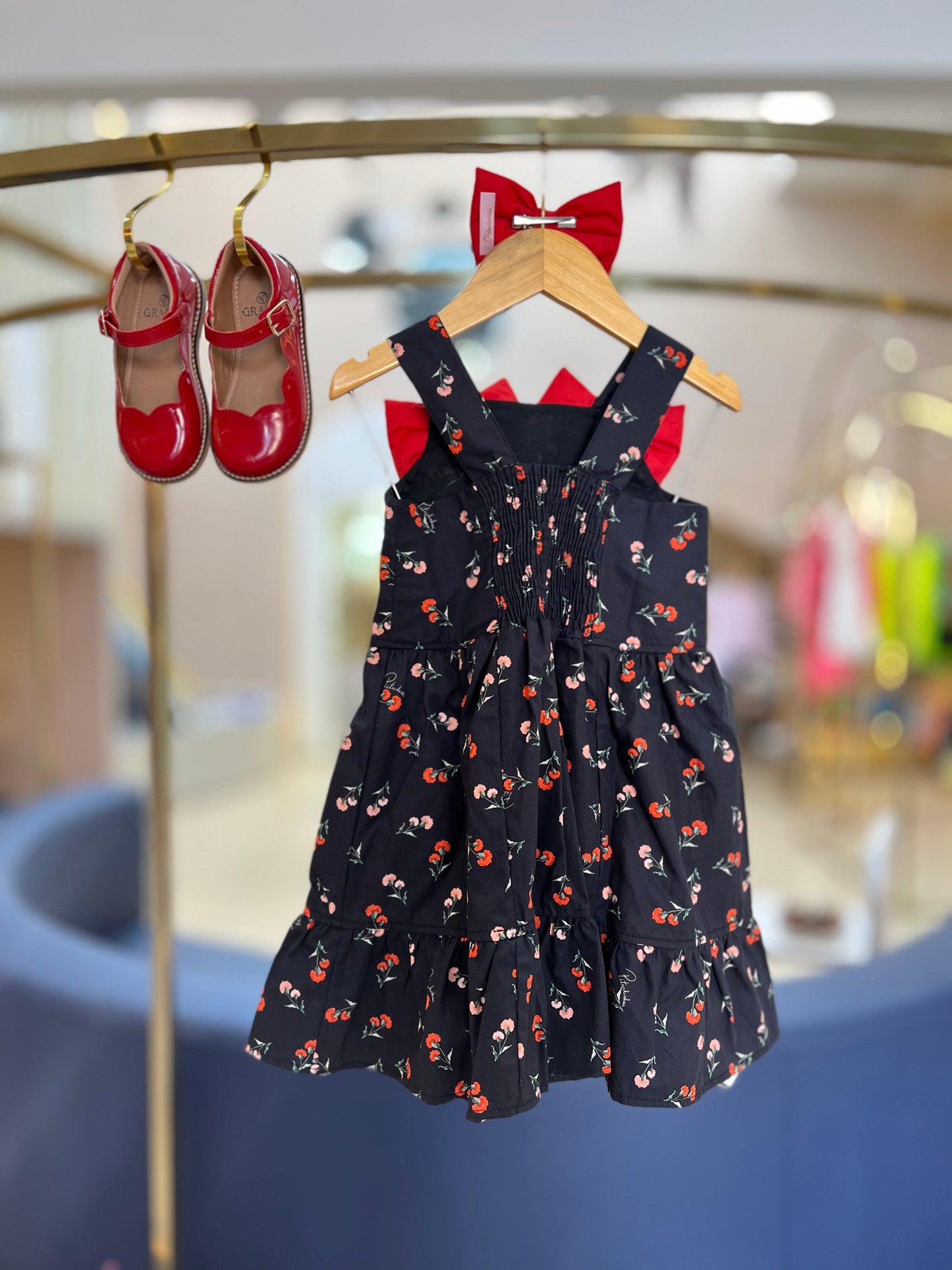 Vestido Maxi Laços est Cravos Pituchinhus - Gracia
