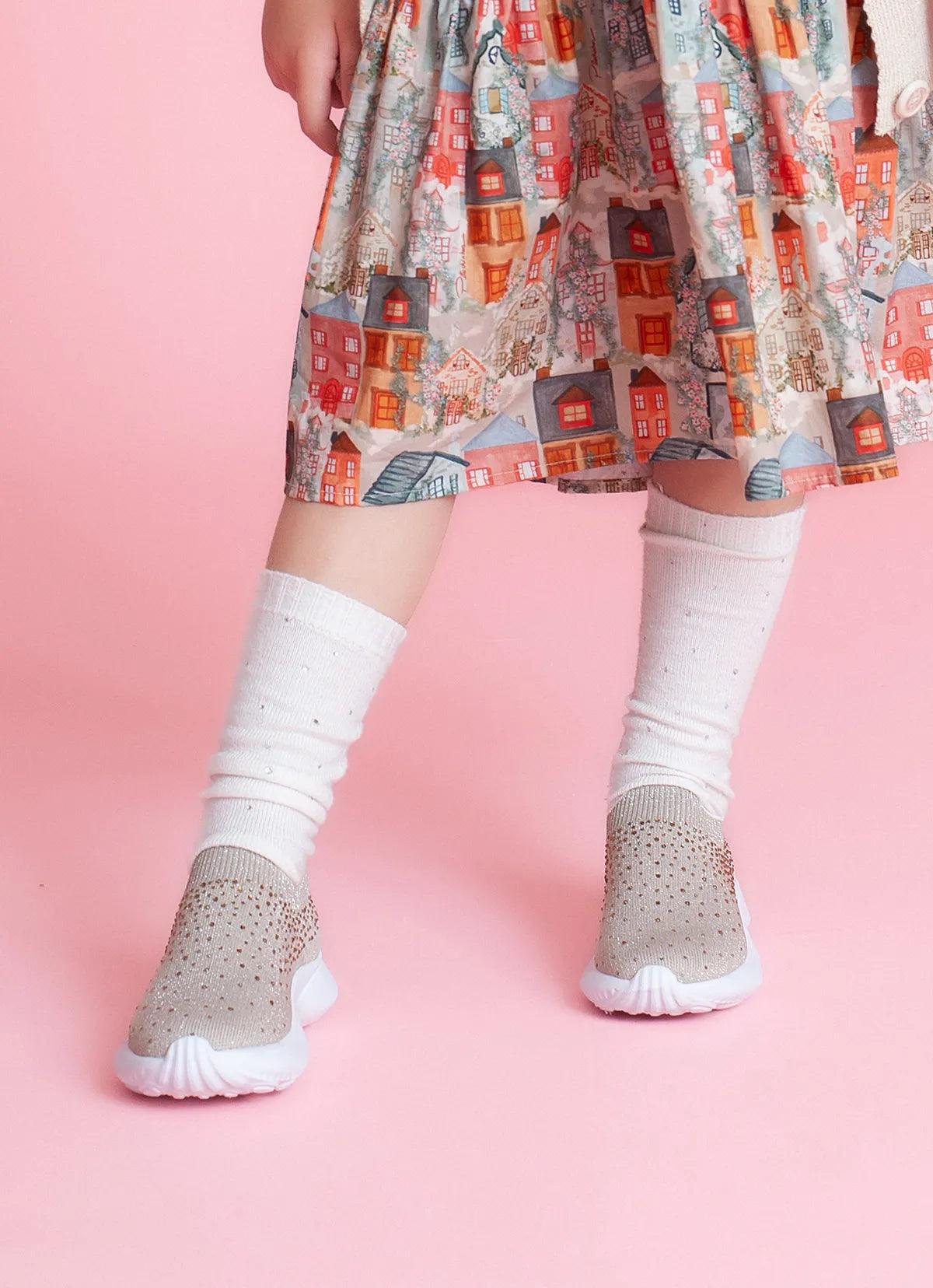 Tênis Knit Cristais Pituchinhus - Gracia