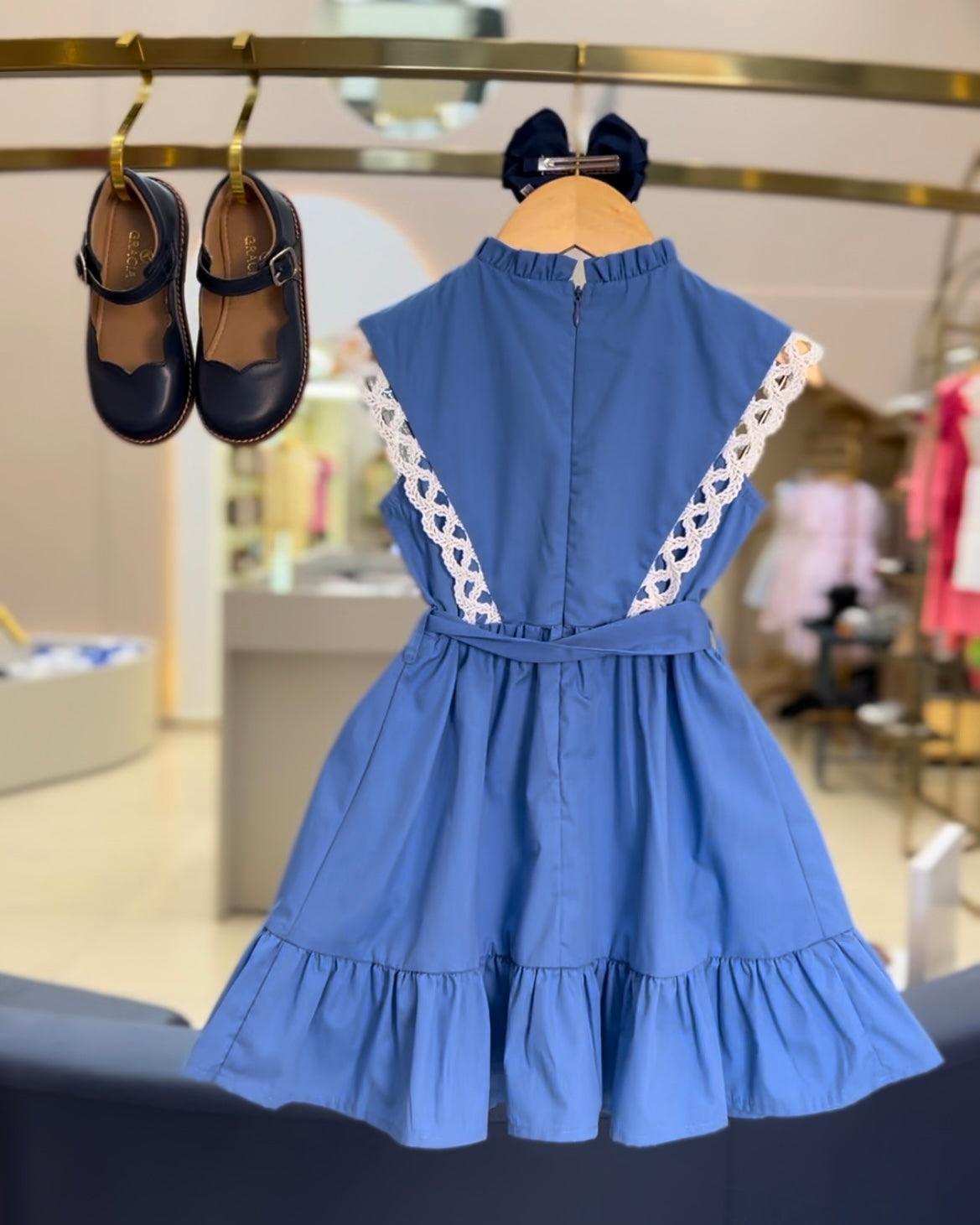 Vestido com Aplicação de Renda 1+1 - Gracia