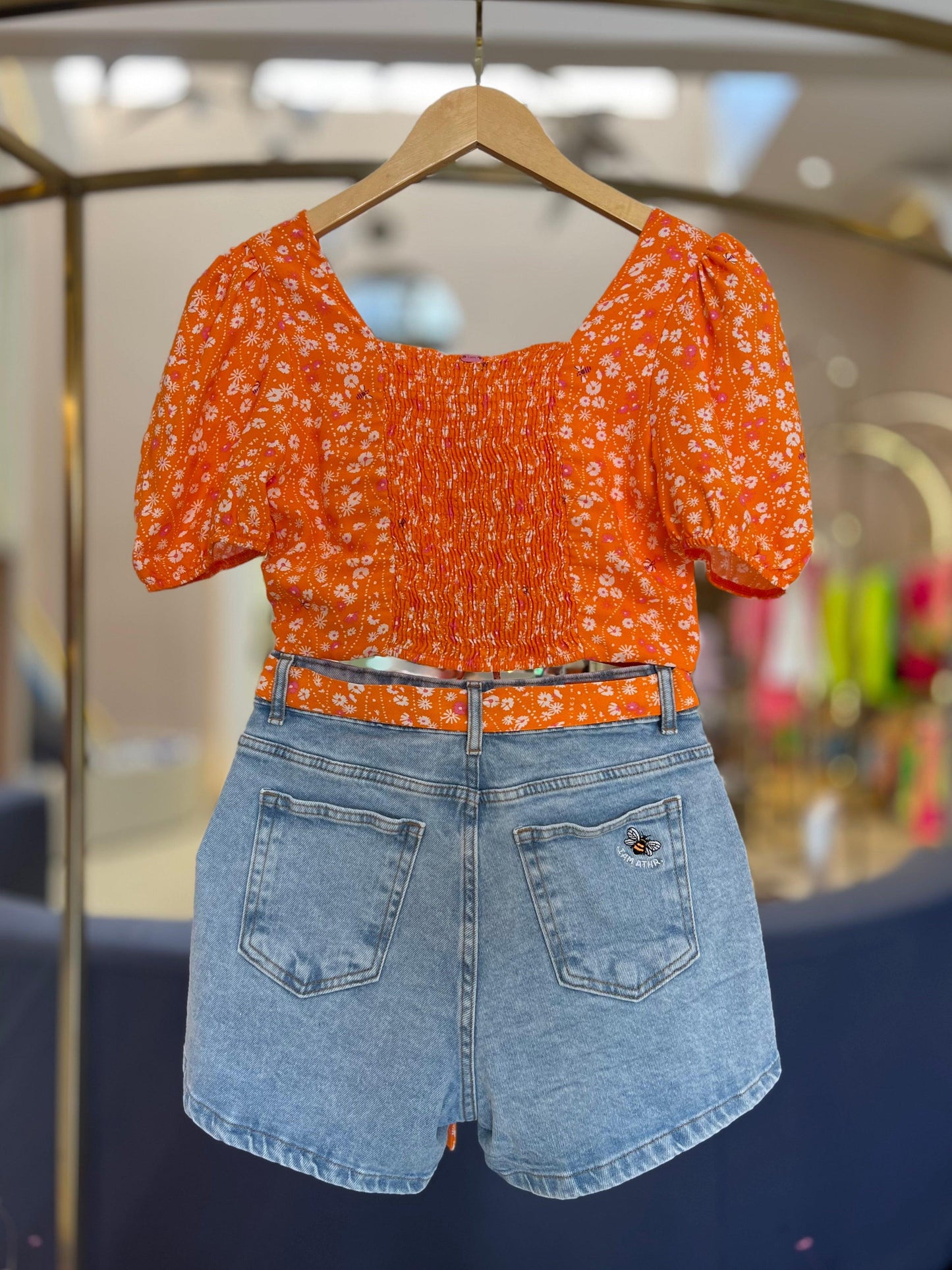 Blusa Estampada Laranja I Am - Gracia